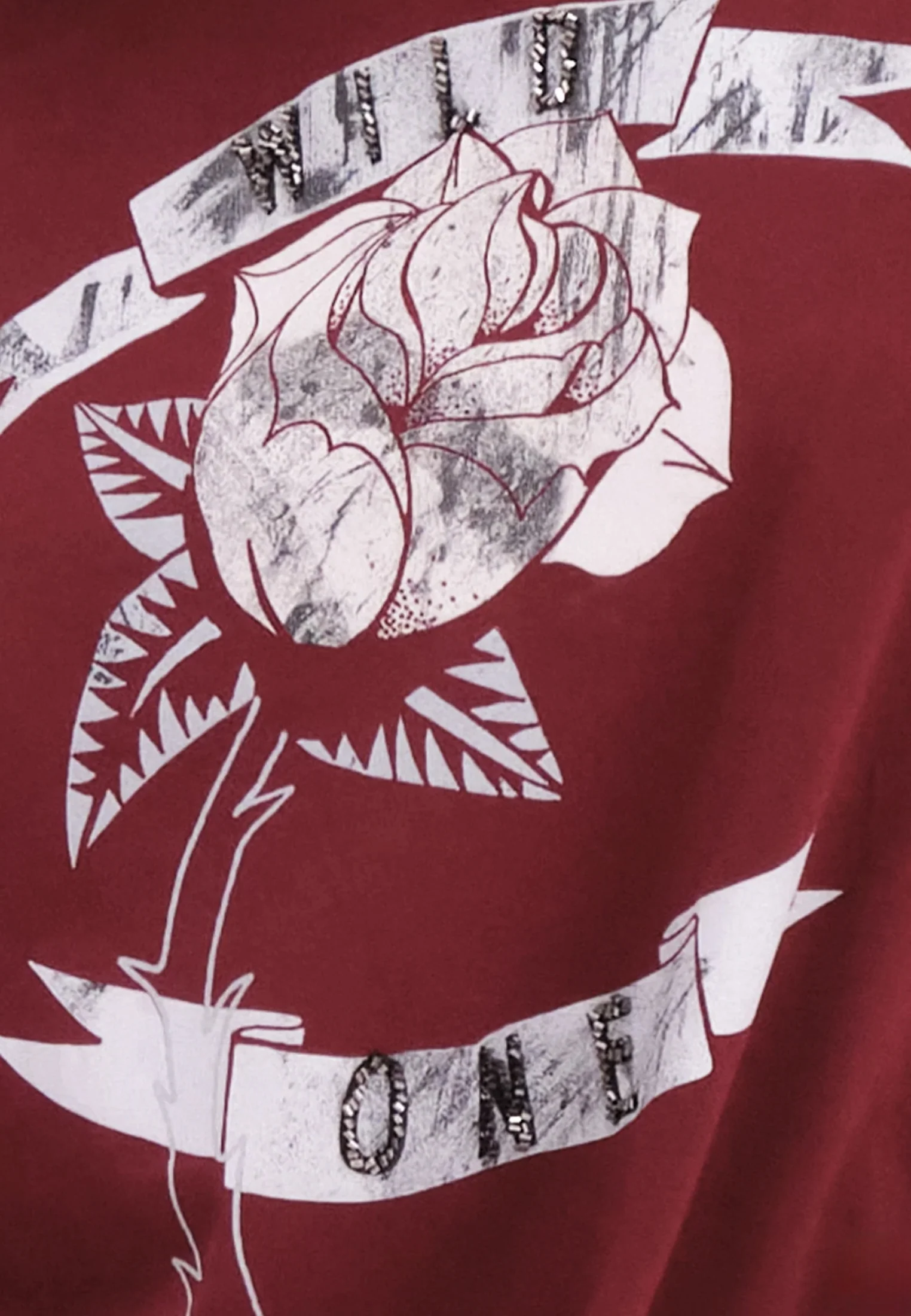 ELEGANCE T-SHIRT DARK RED - Image 5