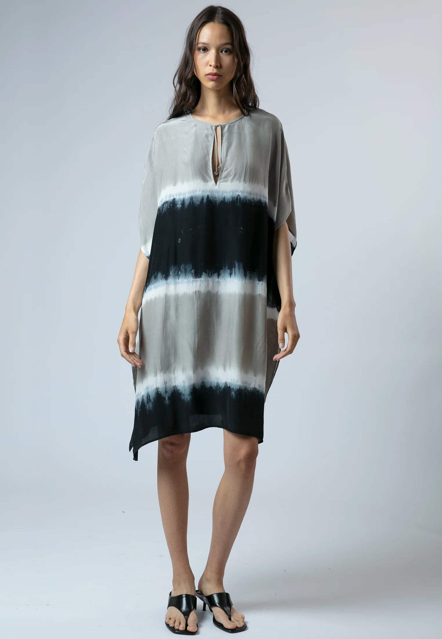 ELLA KAFTAN BLACK & GREY & WHITE - Image 6