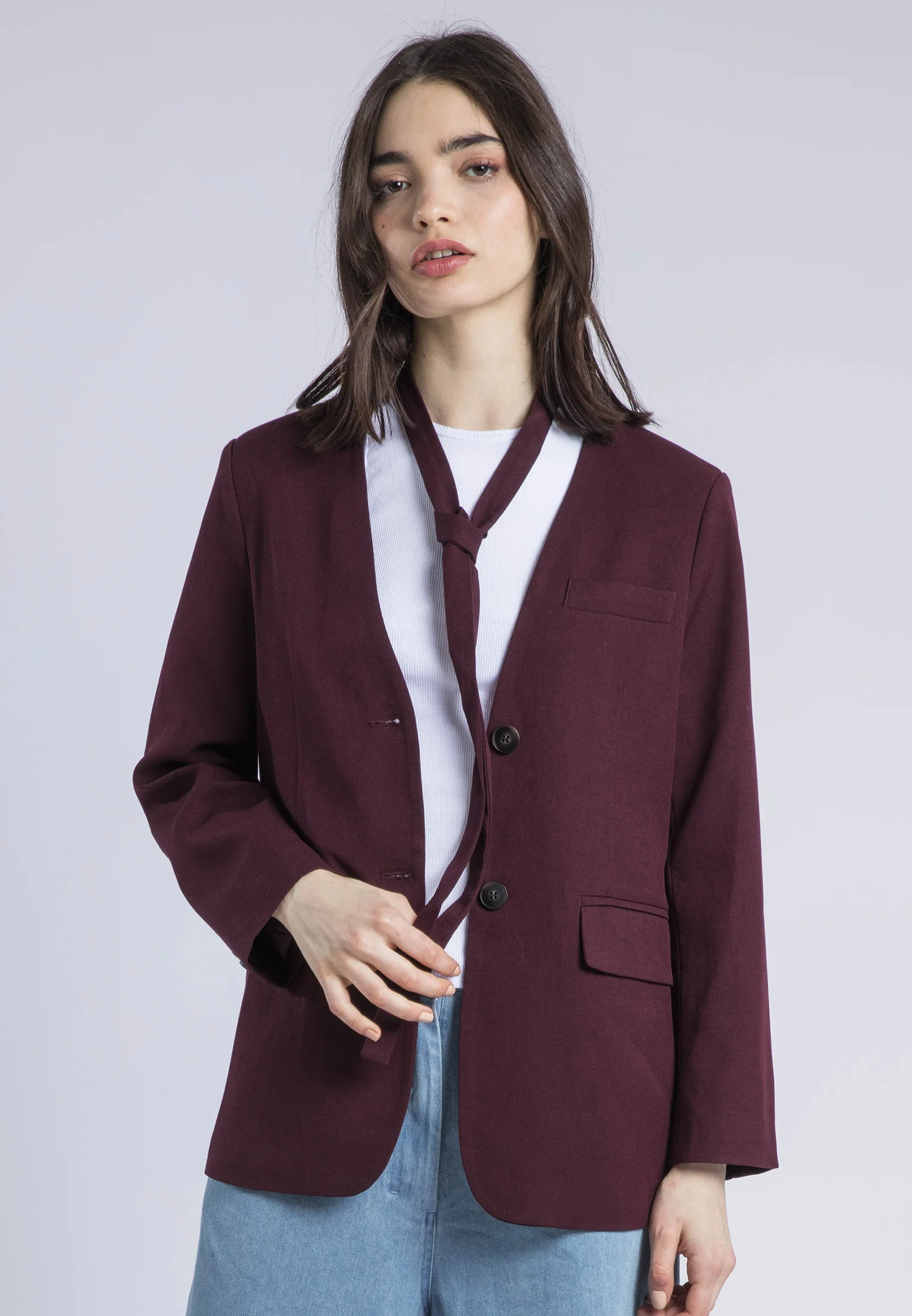EMILY BLAZER JACKET PORT - Image 3