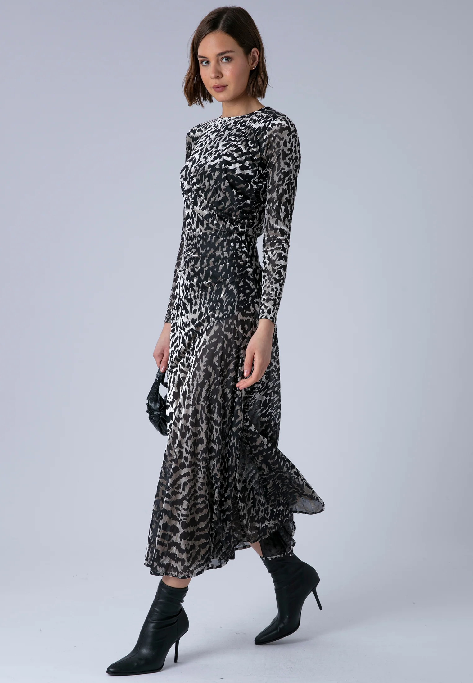 EMMY MAXI DRESS VELVET ANIMAL - Image 4