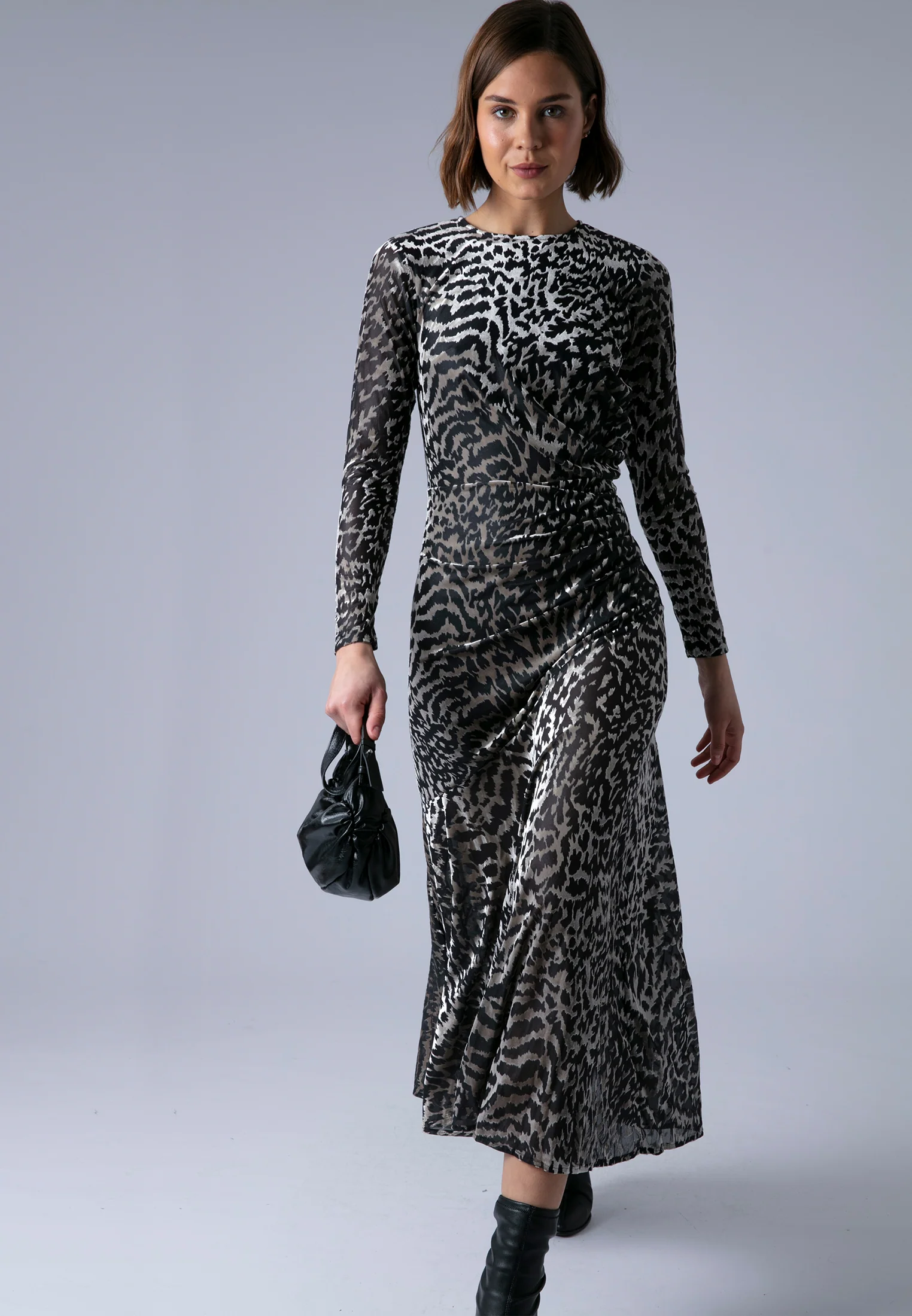 EMMY MAXI DRESS VELVET ANIMAL - Image 7