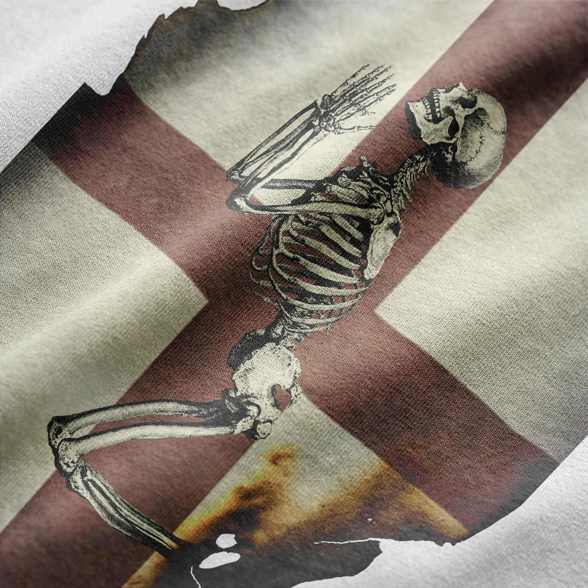 ENGLAND SKELETON T-SHIRT WHITE - Image 3