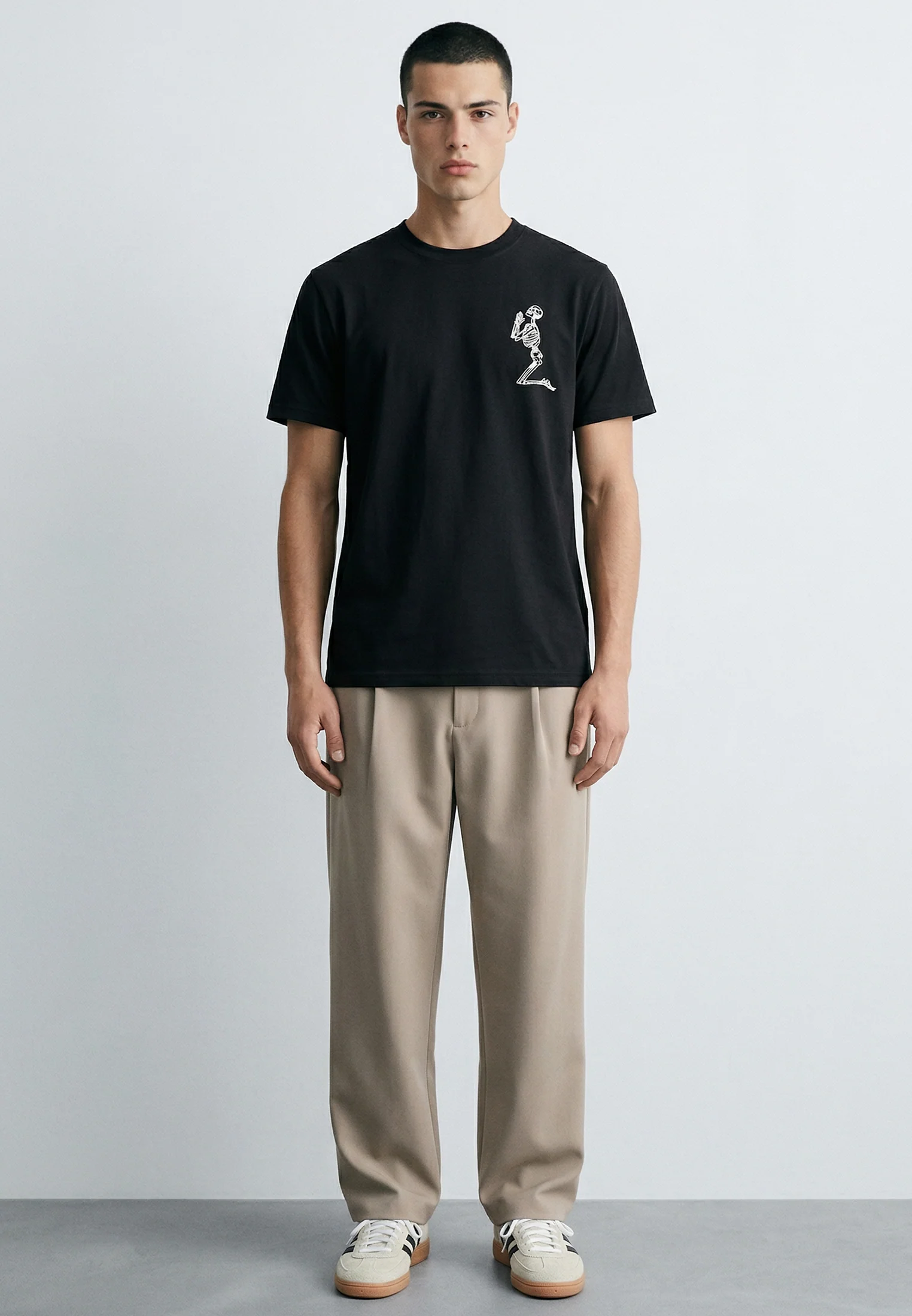ESSENTIAL BIG SKELETON BLACK T-SHIRT - Image 5