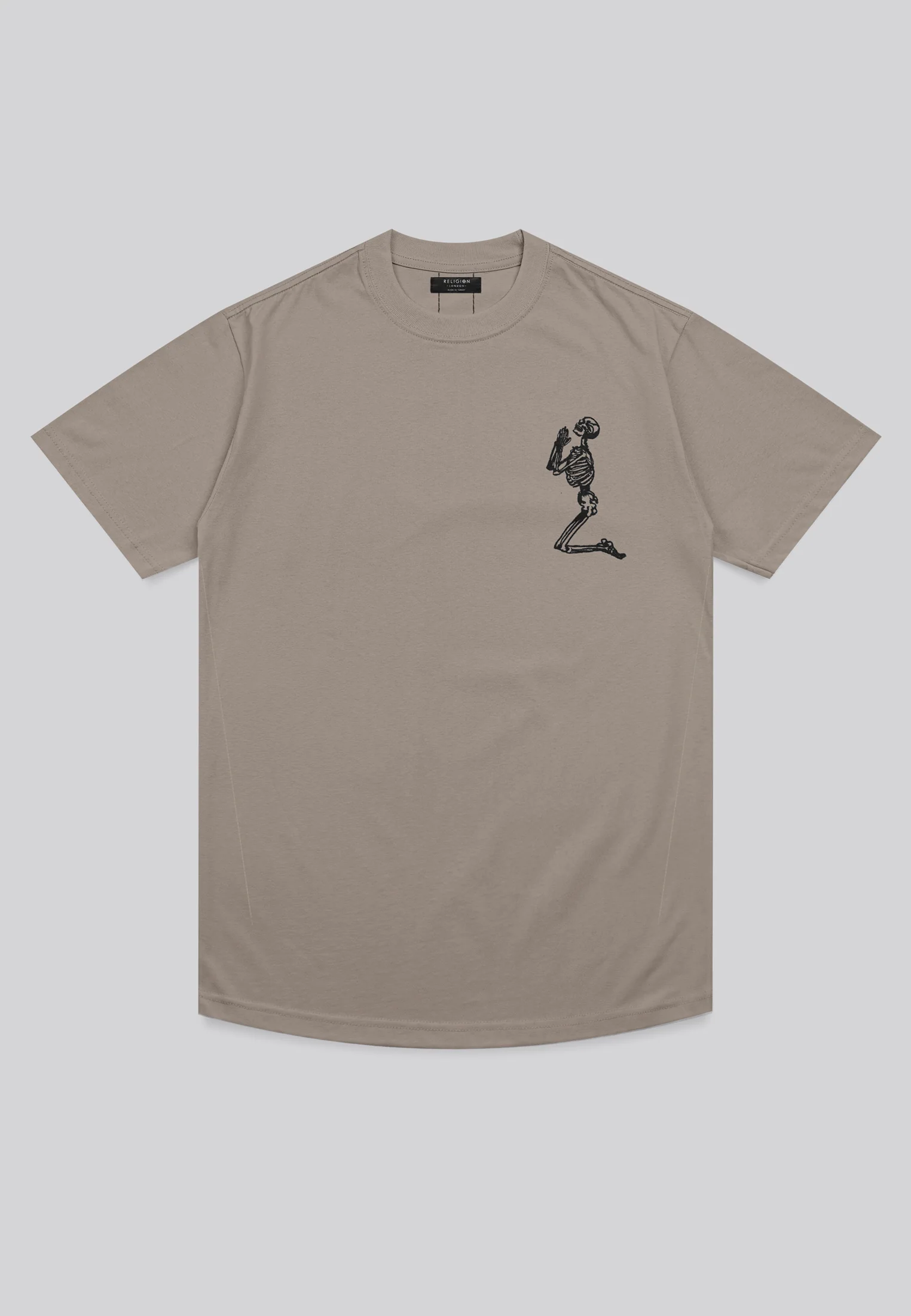 ESSENTIAL BIG SKELETON DESERT TAUPE T-SHIRT - Image 6