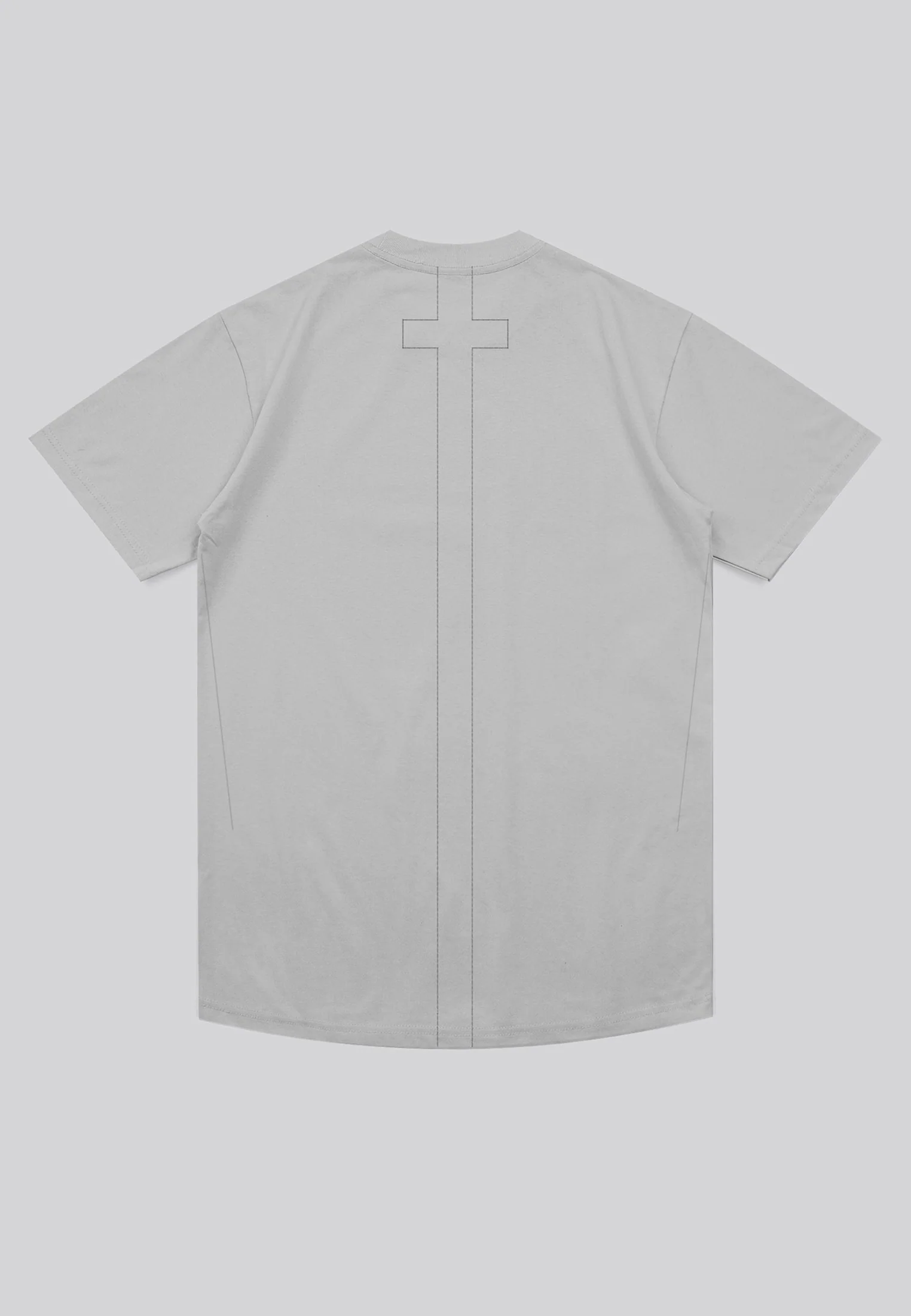ESSENTIAL BIG SKELETON LIGHT GREY T-SHIRT - Image 4
