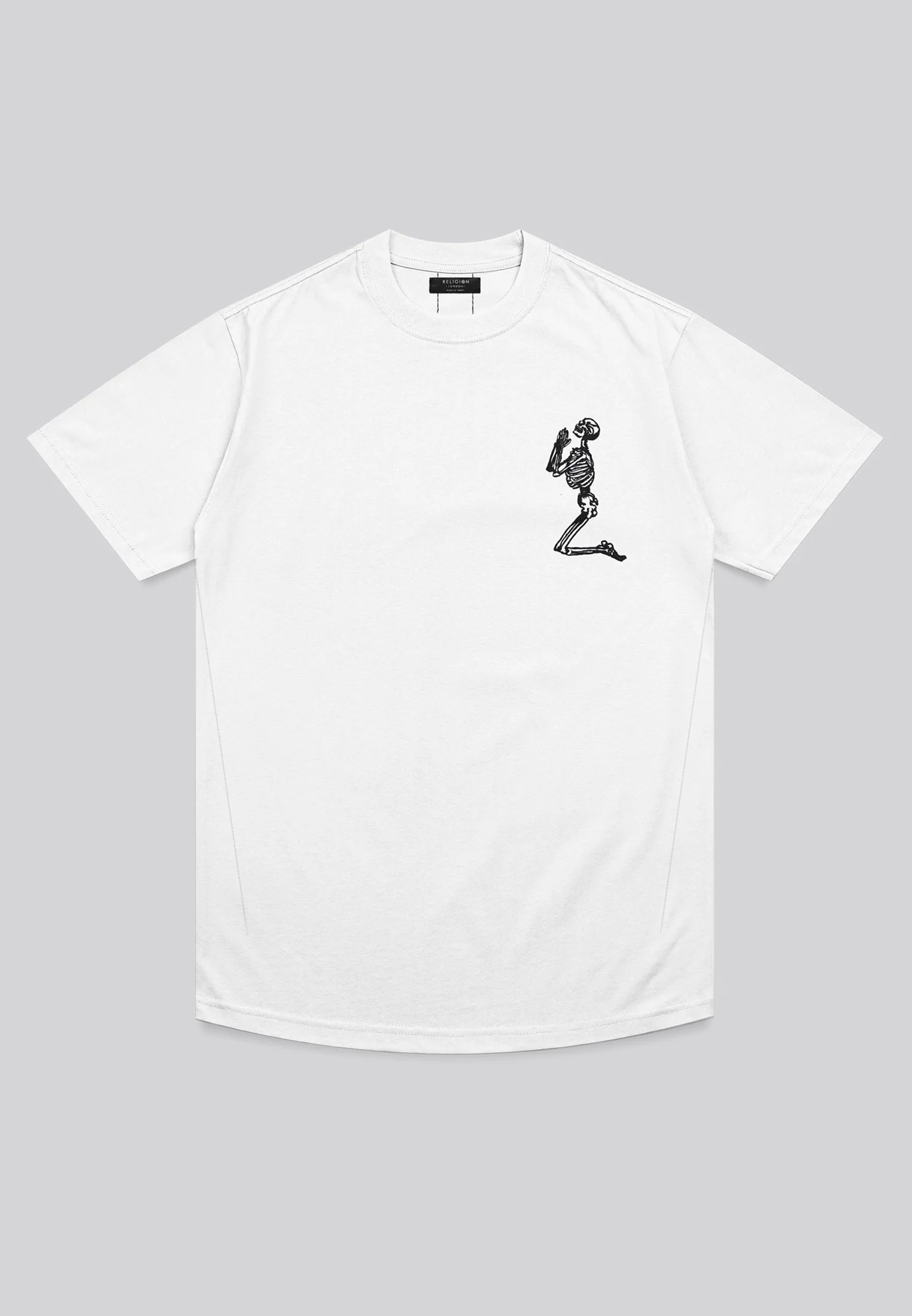 ESSENTIAL BIG SKELETON OFF WHITE T-SHIRT - Image 4