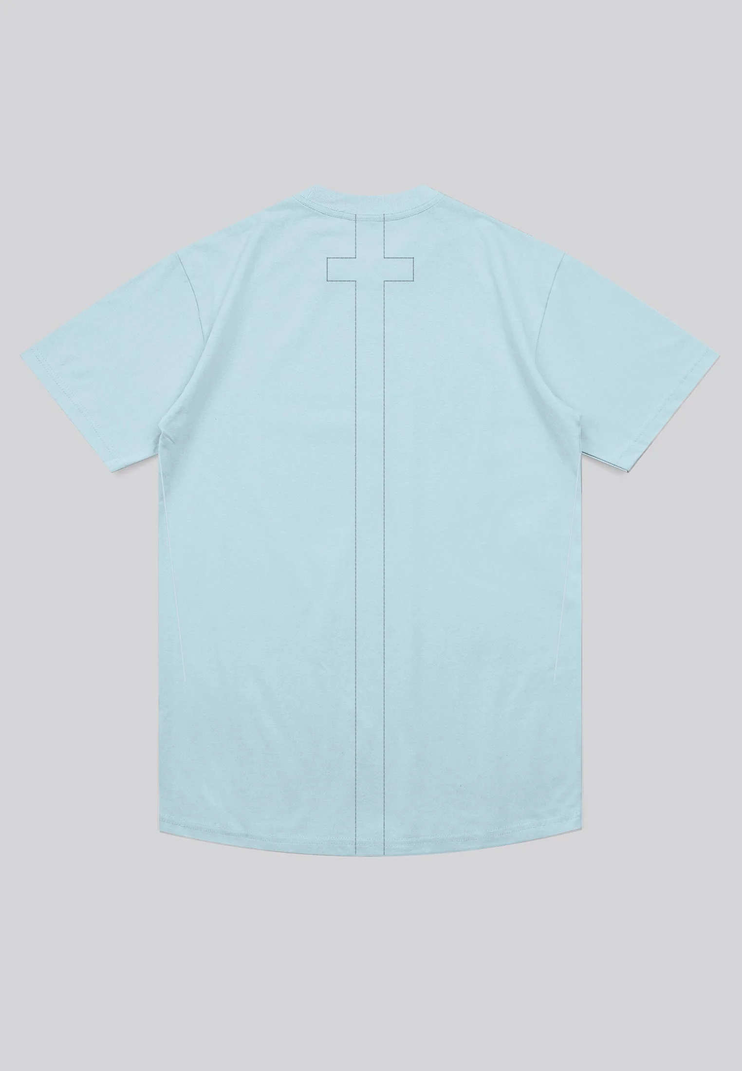 ESSENTIAL BIG SKELETON PALE BLUE T-SHIRT - Image 6