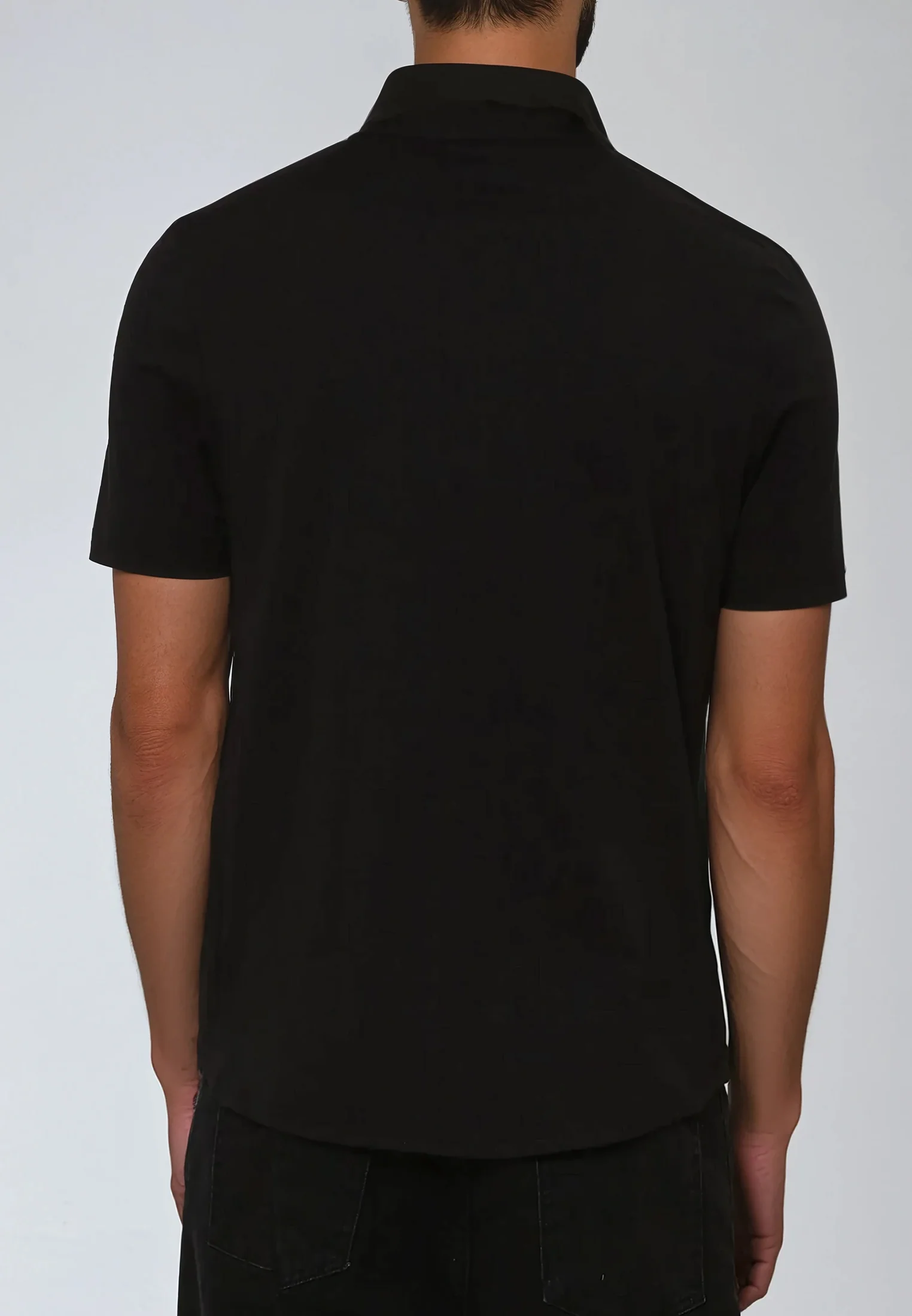 ESSENTIAL ORSON BLACK POLO SHIRT - Image 5