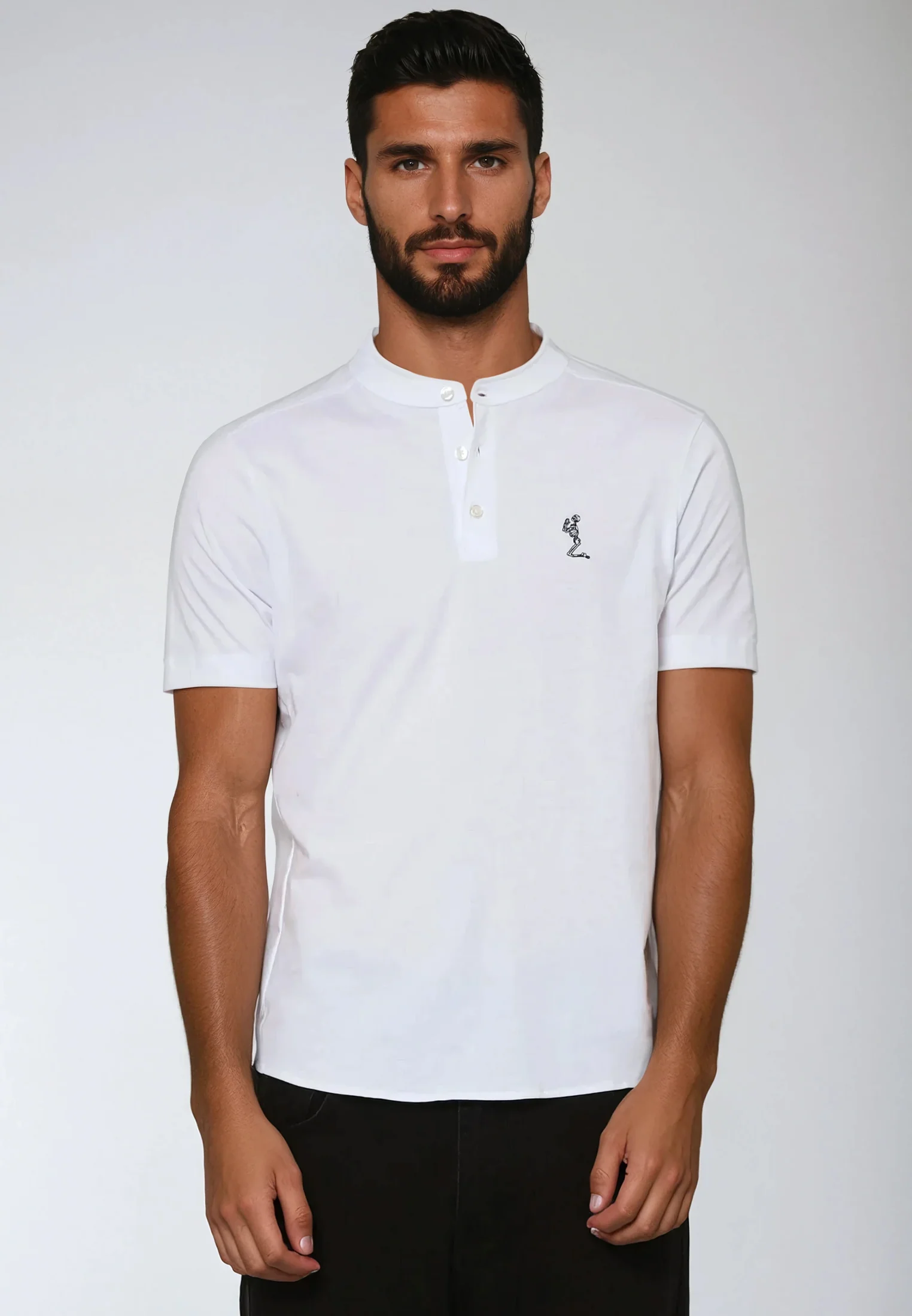 ESSENTIAL ORSON WHITE POLO SHIRT - Image 4