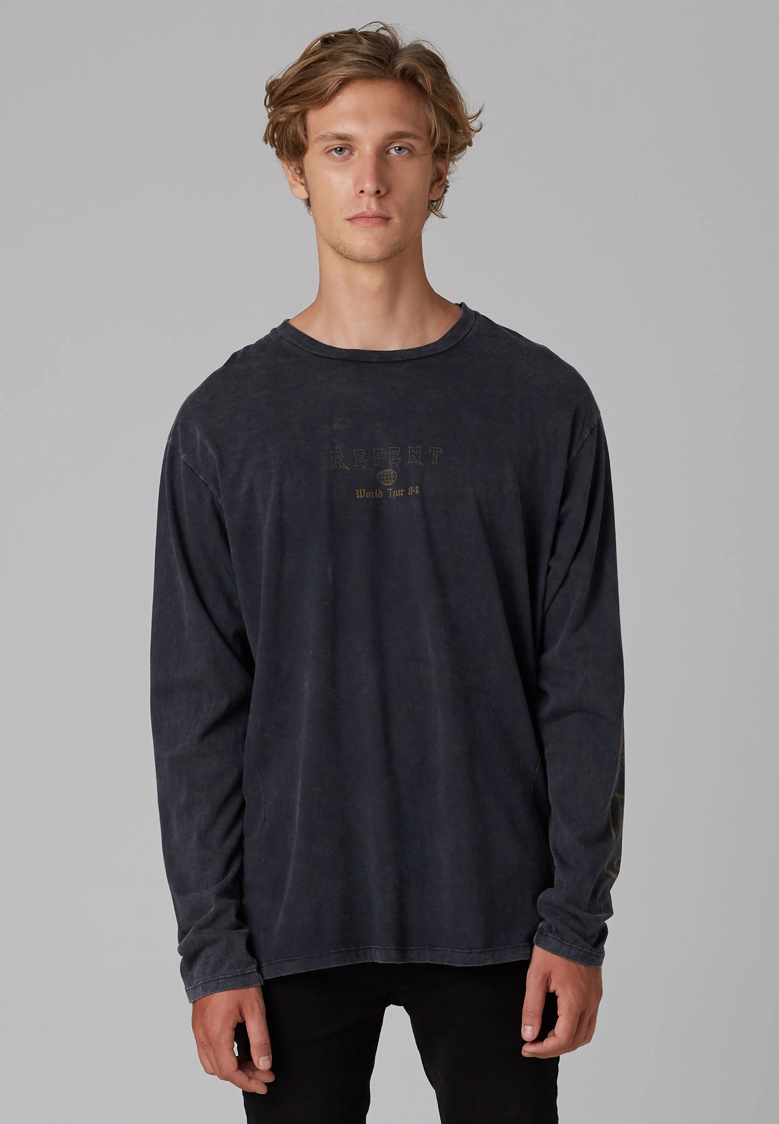 EXPLICIT LS T-SHIRT VINTAGE BLACK - Image 2