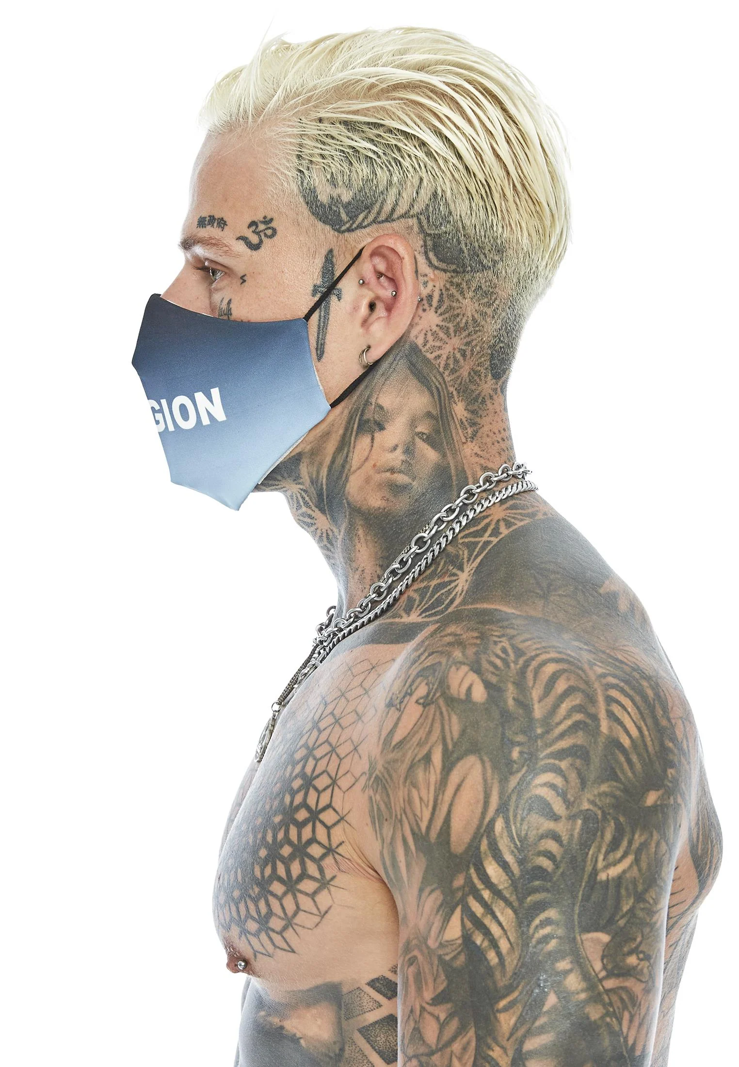 FACE MASK RELIGION GRADIENT BABY BLUE - Image 3