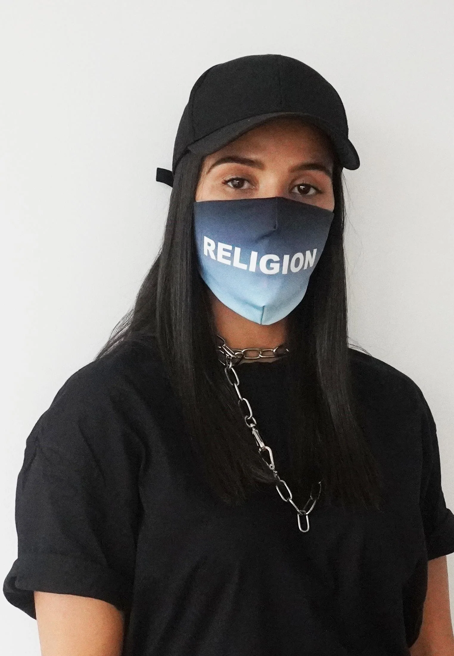 FACE MASK RELIGION GRADIENT BABY BLUE - Image 5