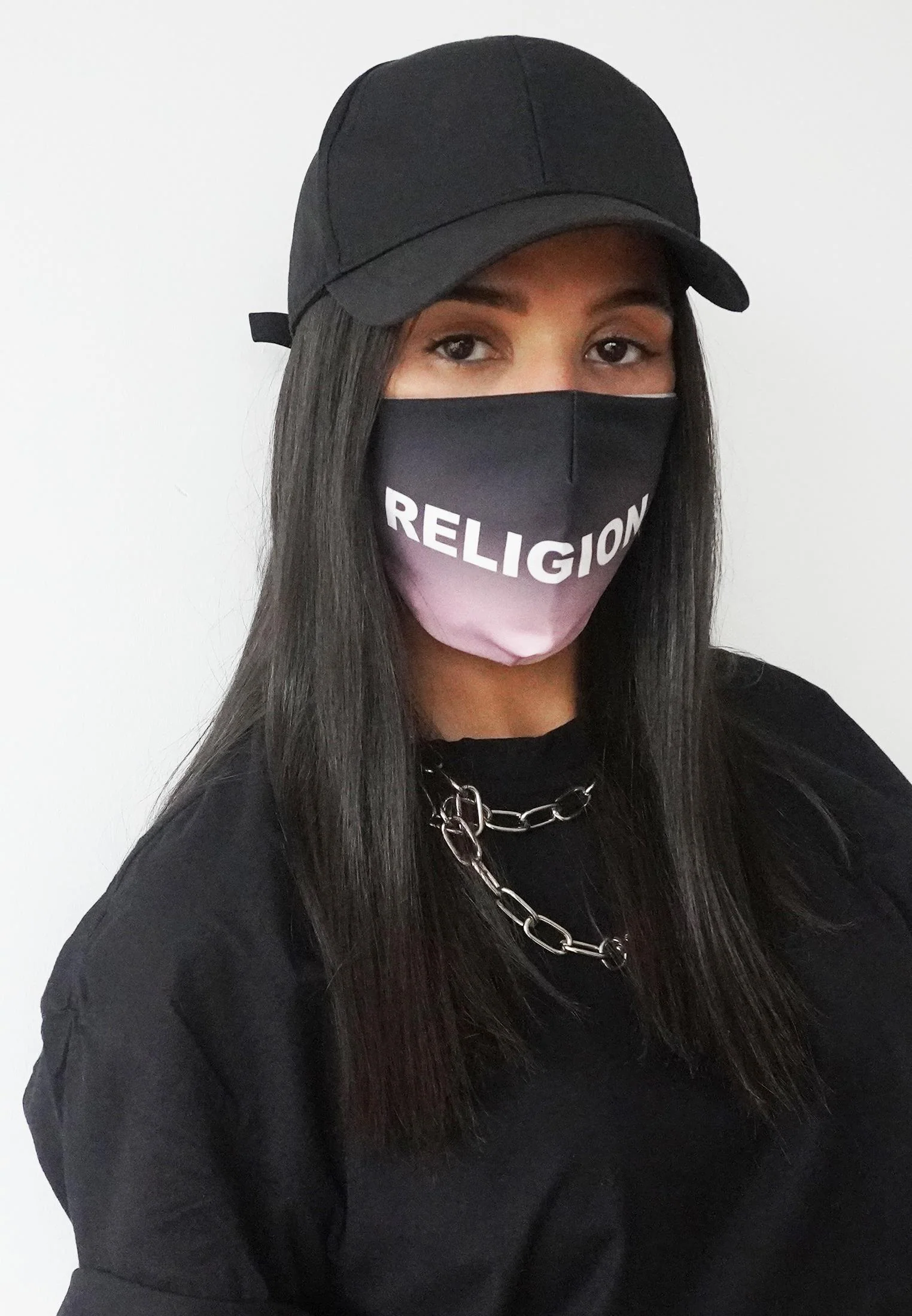 FACE MASK RELIGION GRADIENT PINK - Image 5