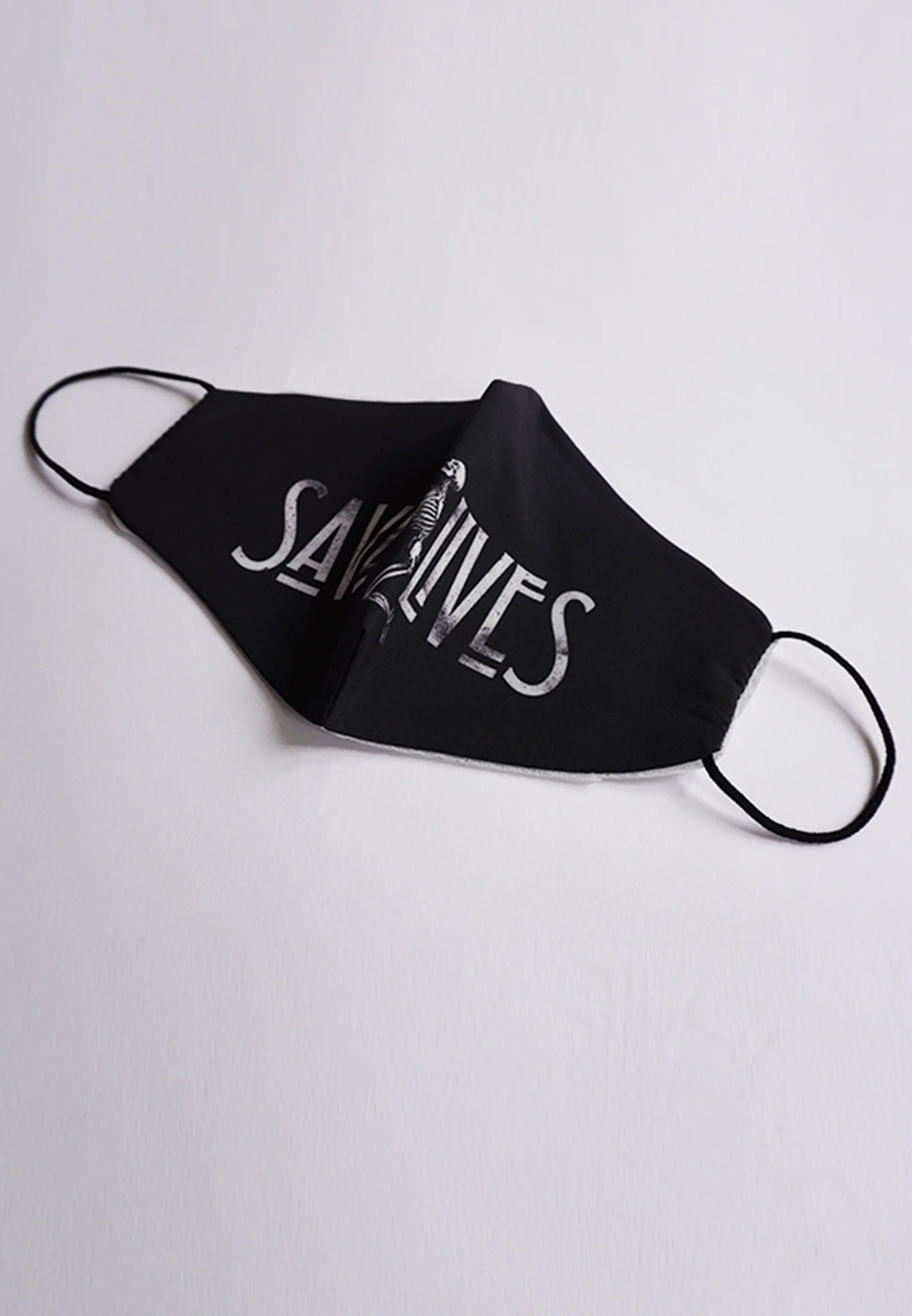 FACE MASK SAVE LIVES BLACK - Image 4