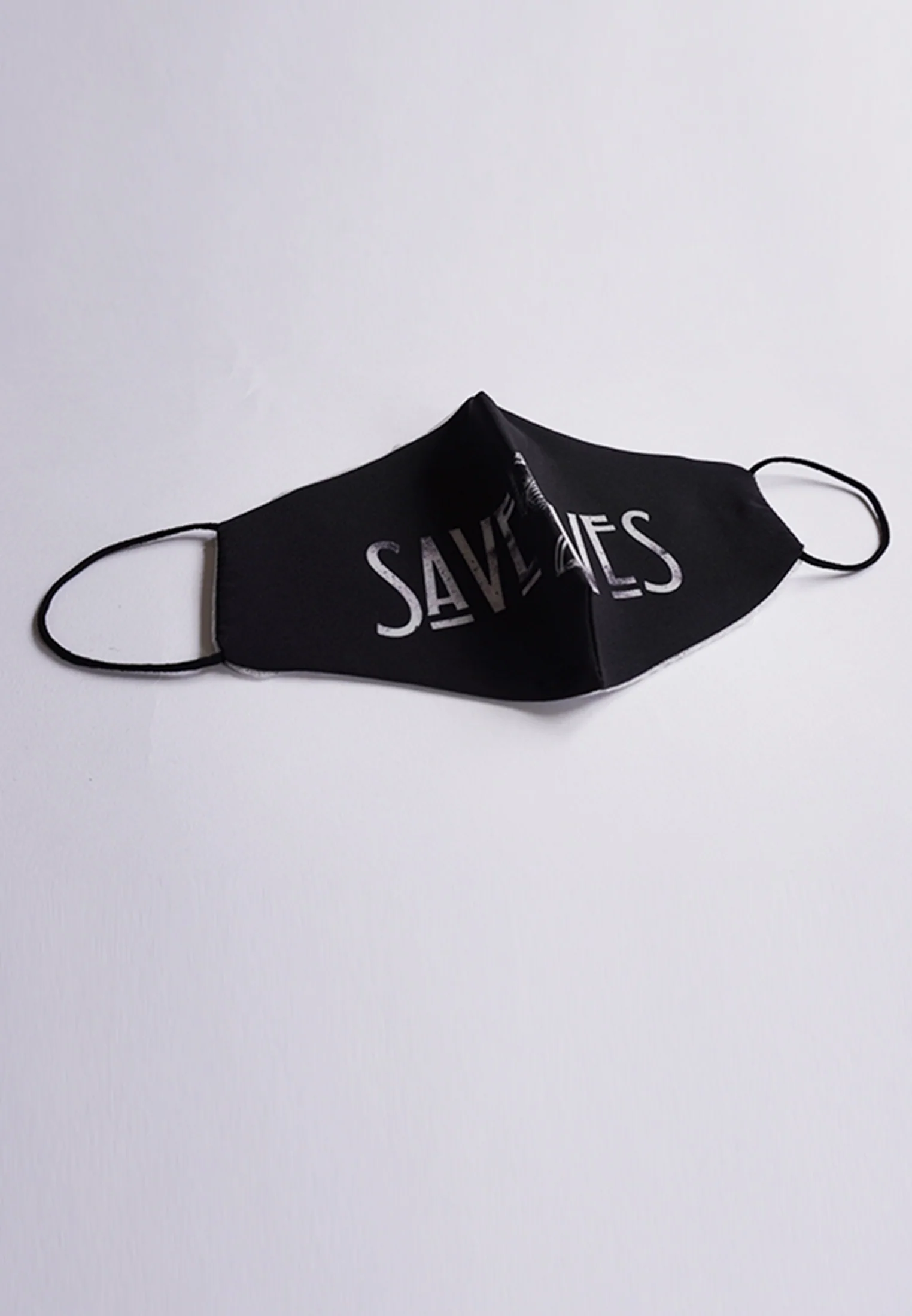 FACE MASK SAVE LIVES BLACK - Image 5