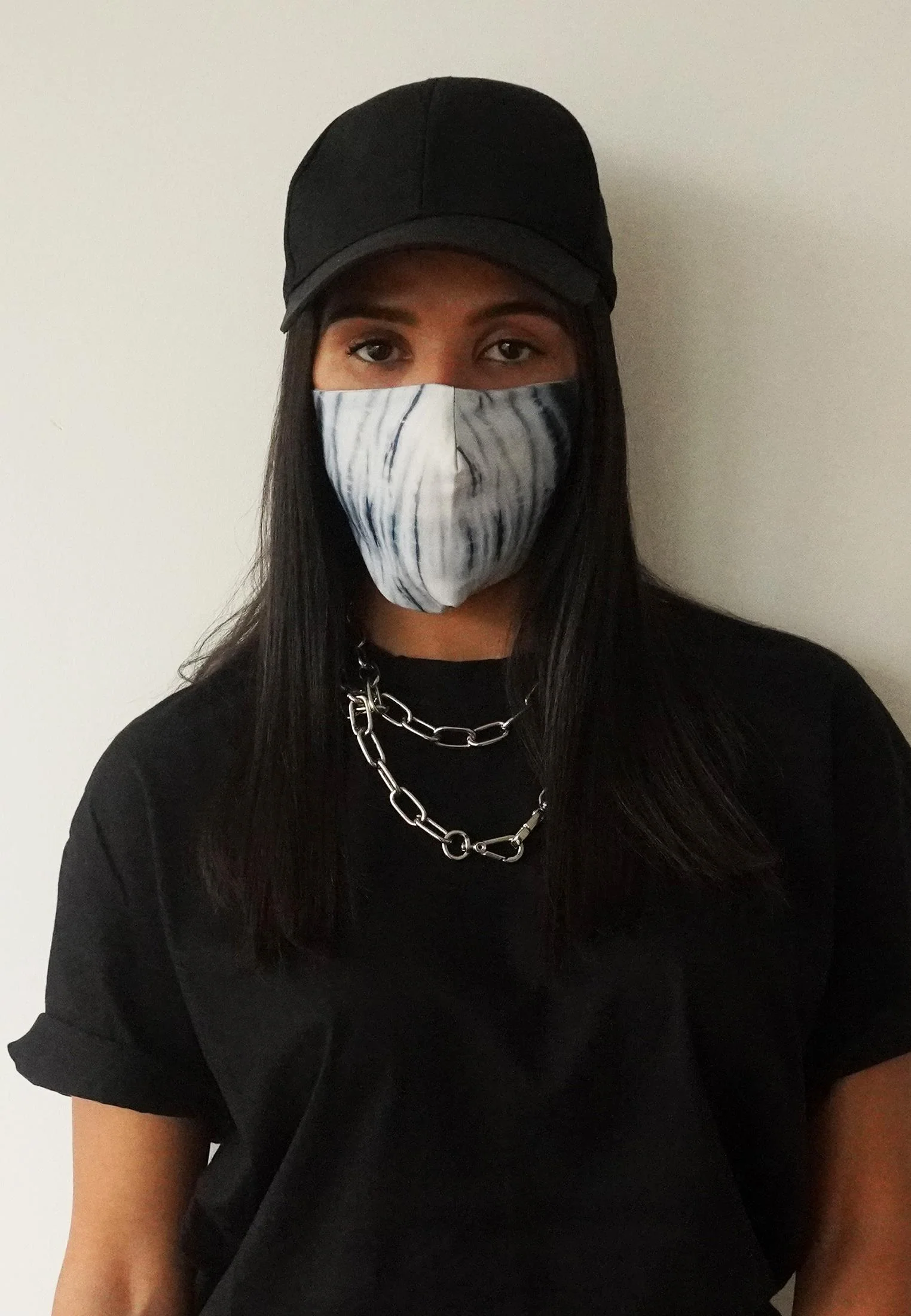 FACE MASK TIE-DYE BLUE - Image 5