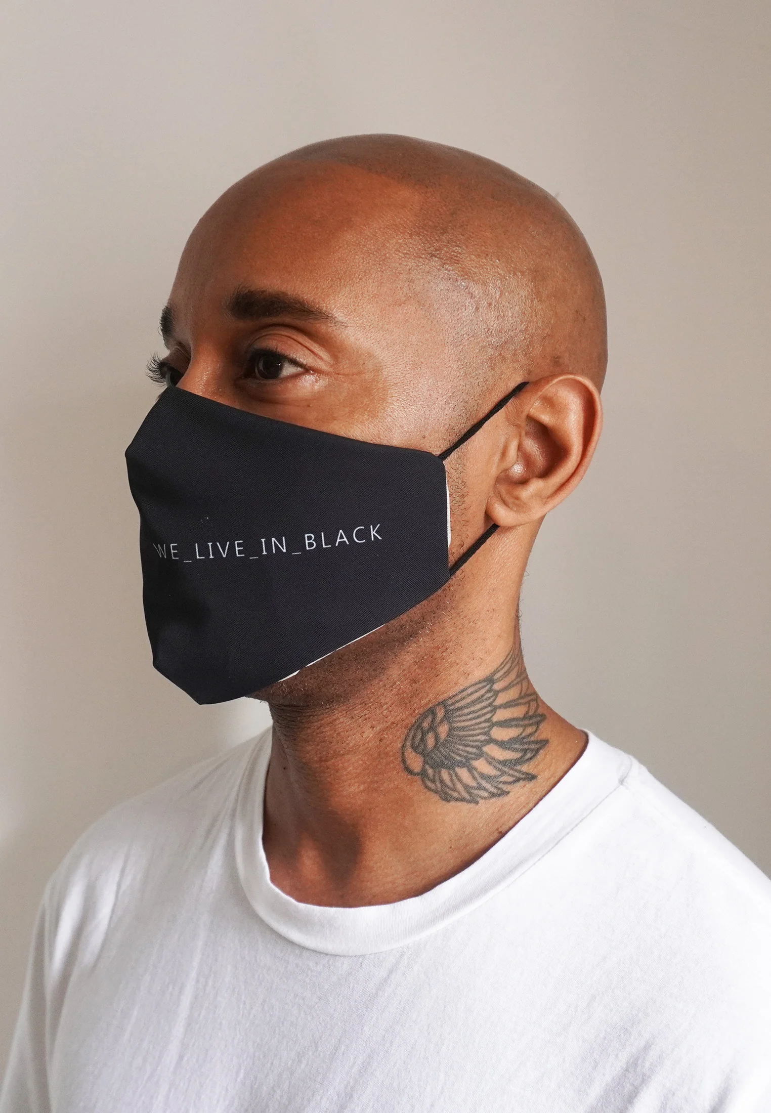 FACE MASK WE LIVE IN BLACK - Image 4