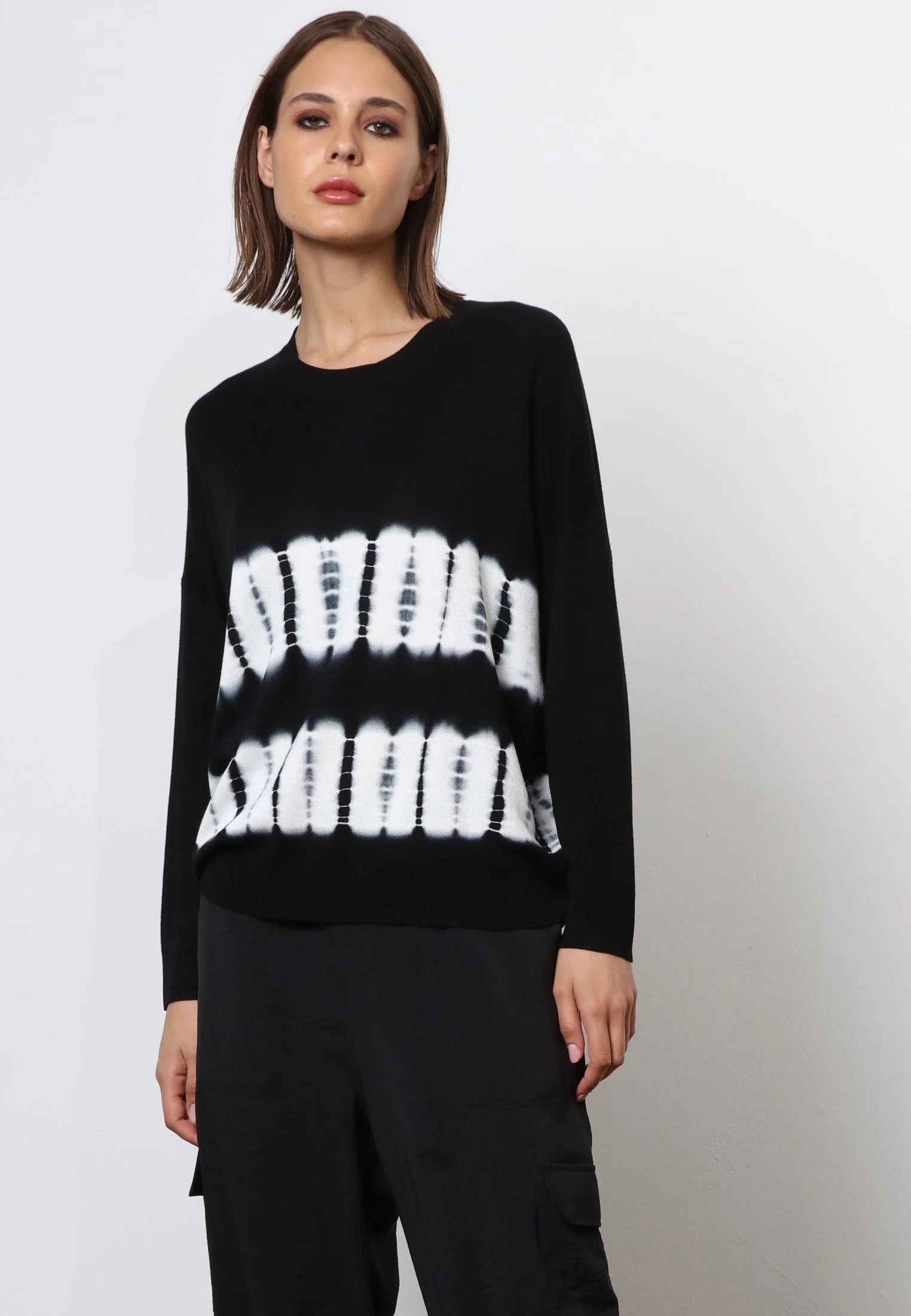 FADE TIE DYE COTTON JUMPER FADE PRINT - Image 4