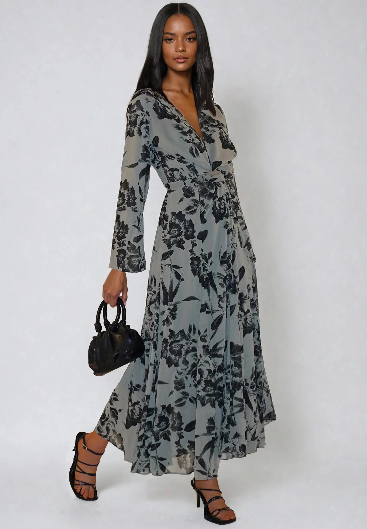 FLASH MAXI DRESS ROSA PINE FLORAL - Image 2