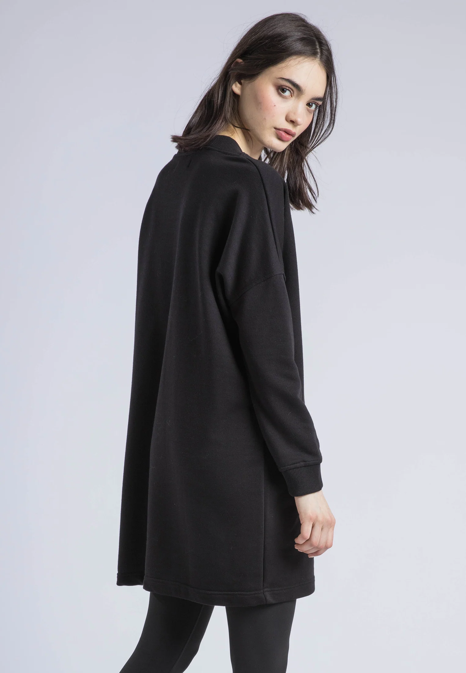 FLORA SWEAT DRESS BLACK ROCK STAR - Image 4