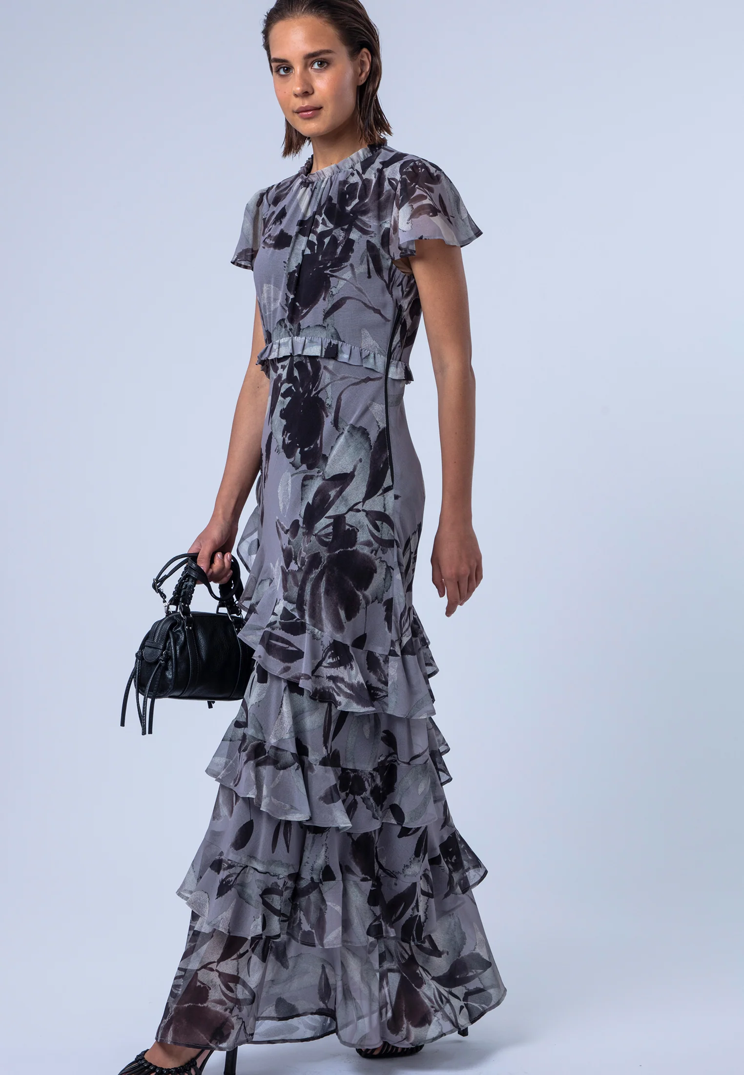 SIAN MAXI DRESS BLAZE NEUTRAL FLORAL - Image 7