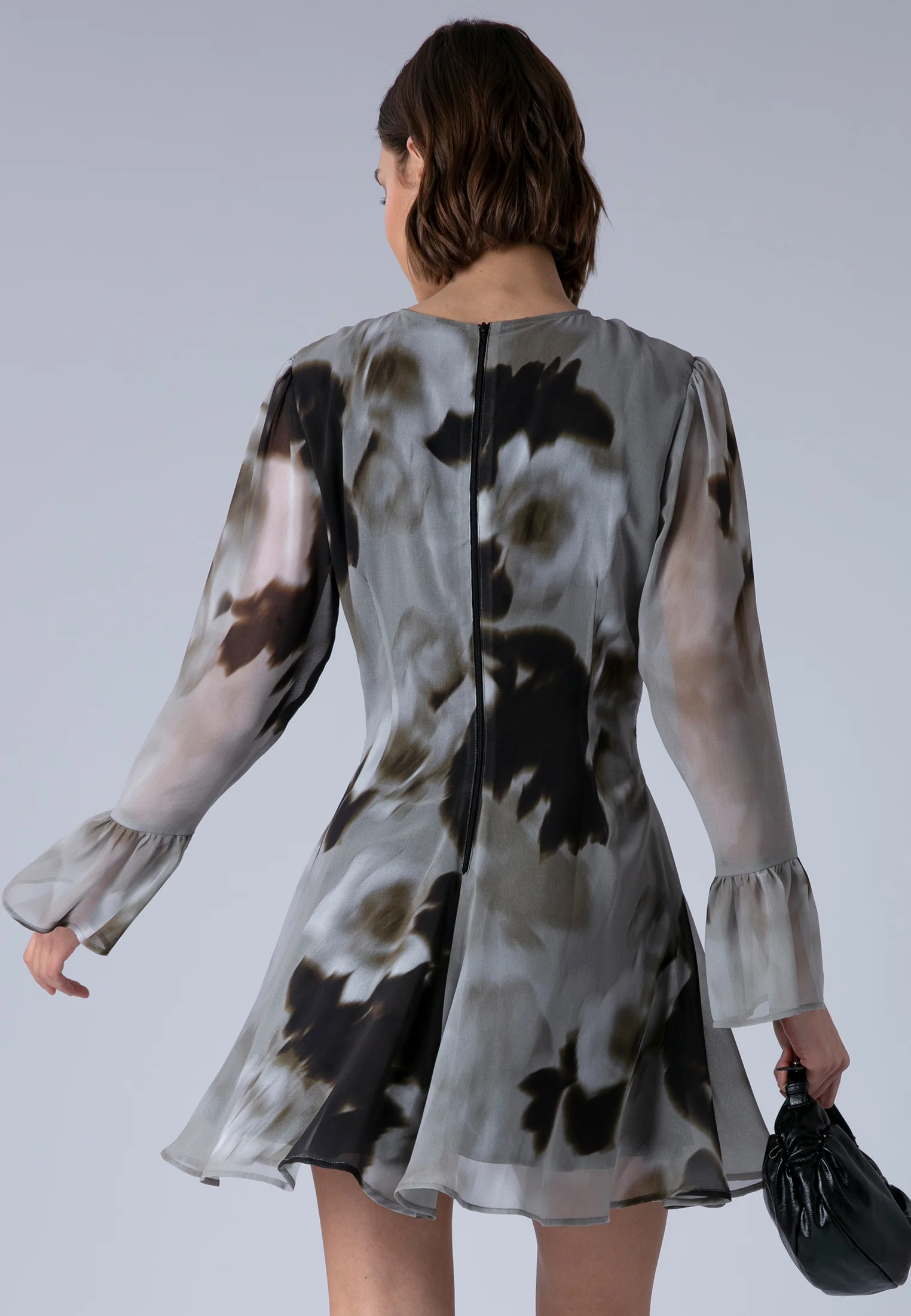 CORINNE SHORT DRESS BLUR SEPIA - Image 5