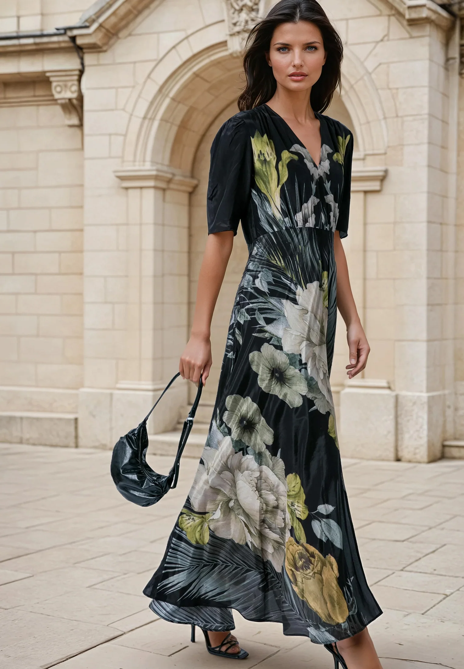 TAYLOR MAXI TEA DRESS CAMELLIA YELLOW