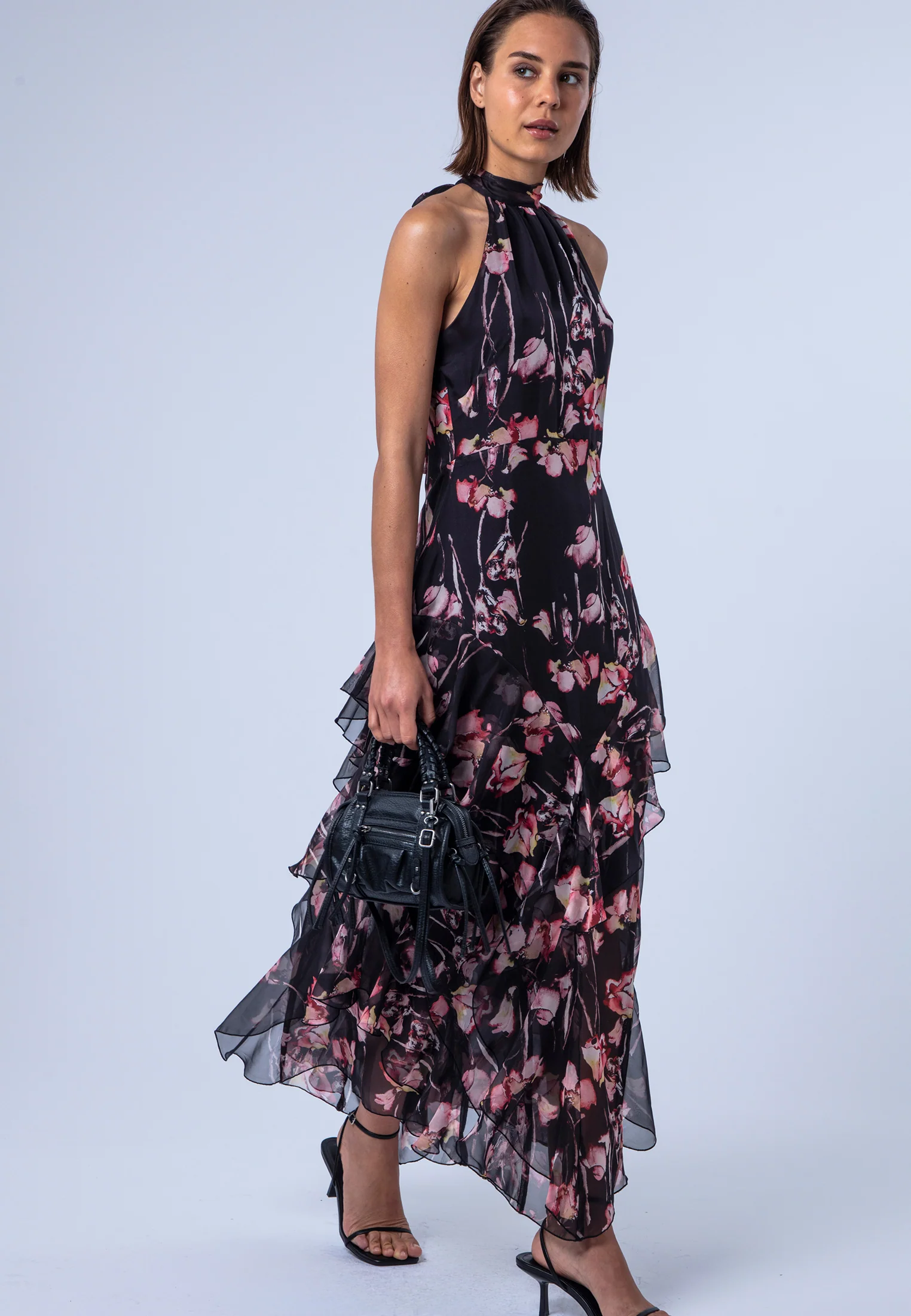 TAYLOR MAXI DRESS TIMID DARK FLORAL