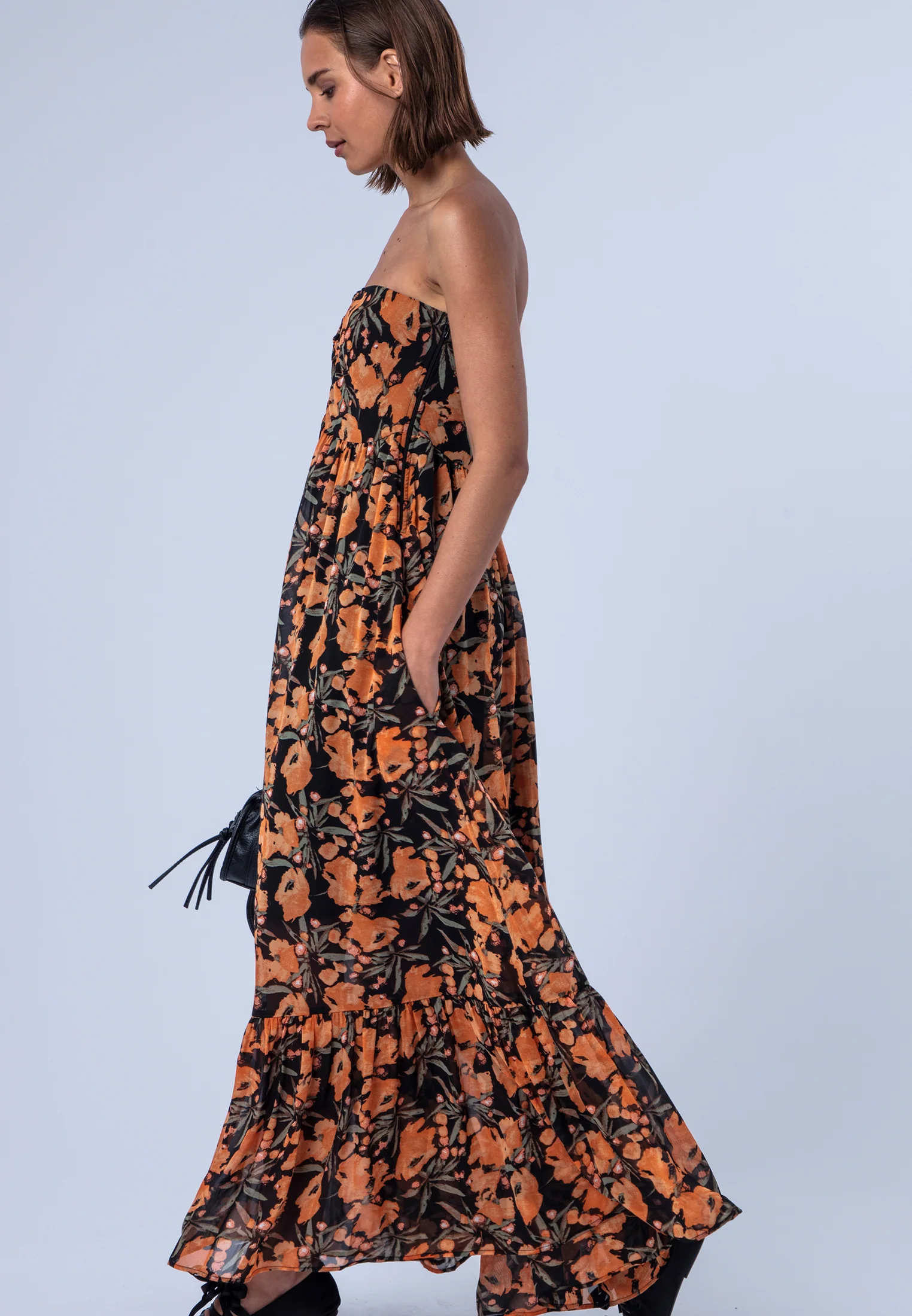 HARPER MAXI DRESS PRIME ORANGE FLORAL - Image 8