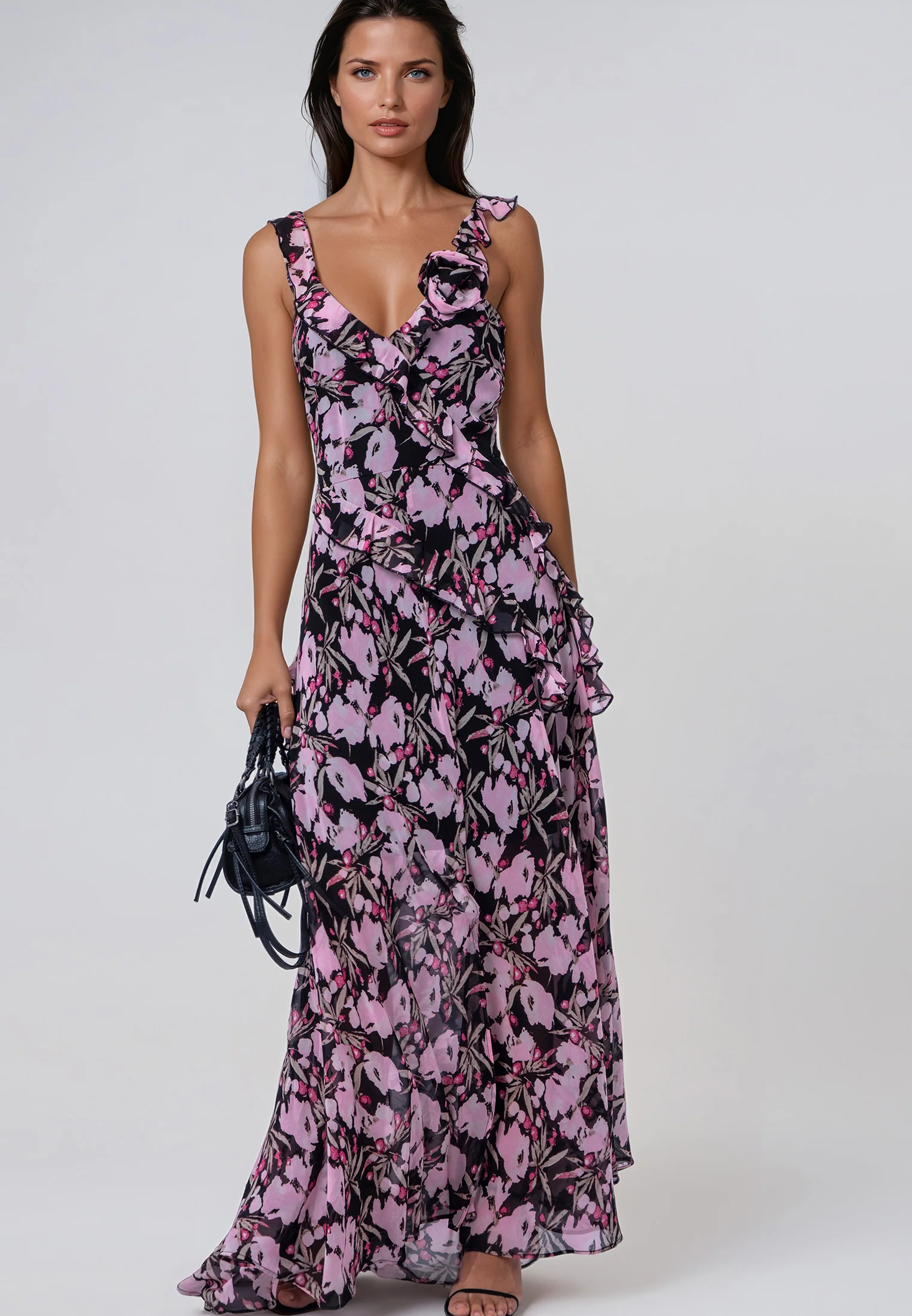 DREAM MAXI DRESS PRIME PINK FLORAL