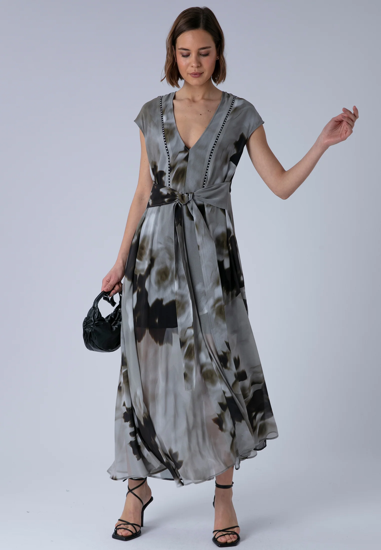 LILIAN MAXI DRESS BLUR SEPIA - Image 2