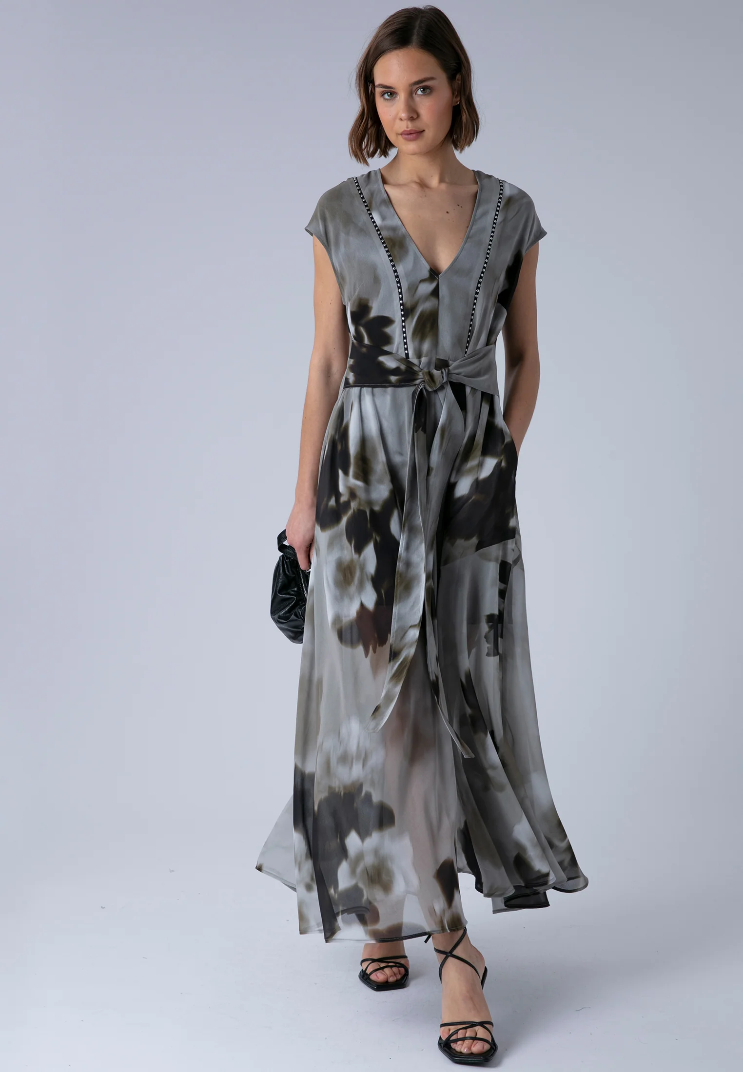 LILIAN MAXI DRESS BLUR SEPIA - Image 3