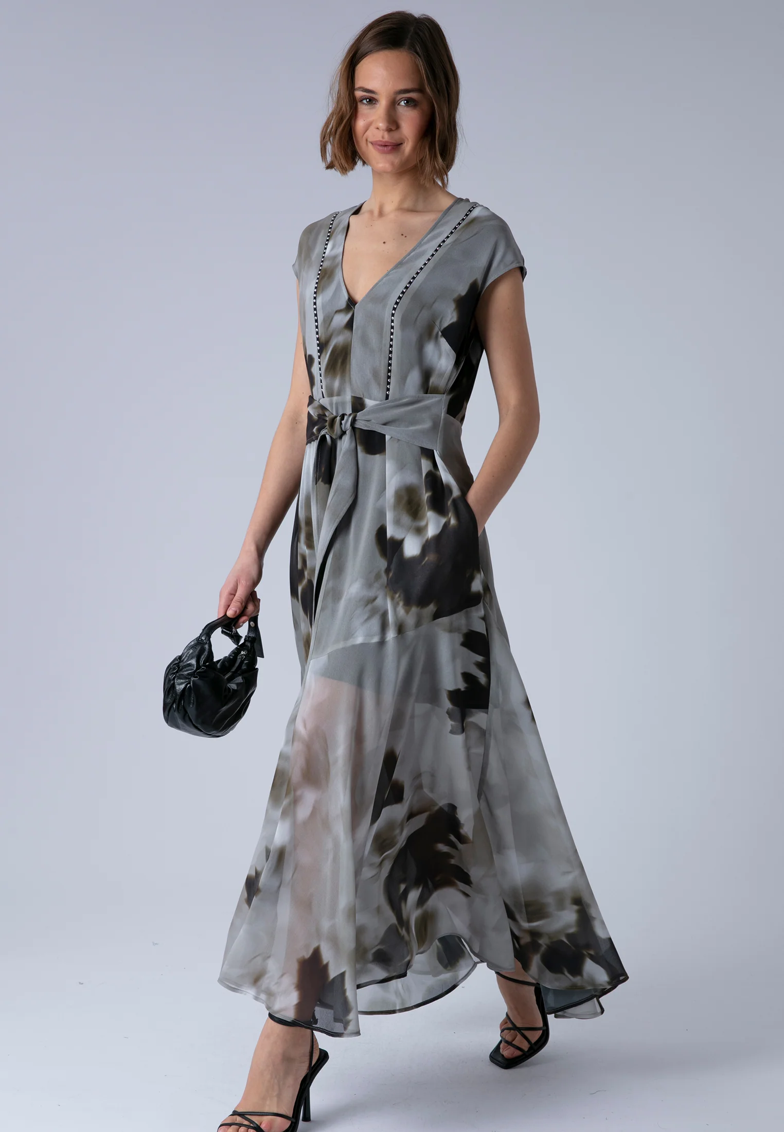 LILIAN MAXI DRESS BLUR SEPIA - Image 4