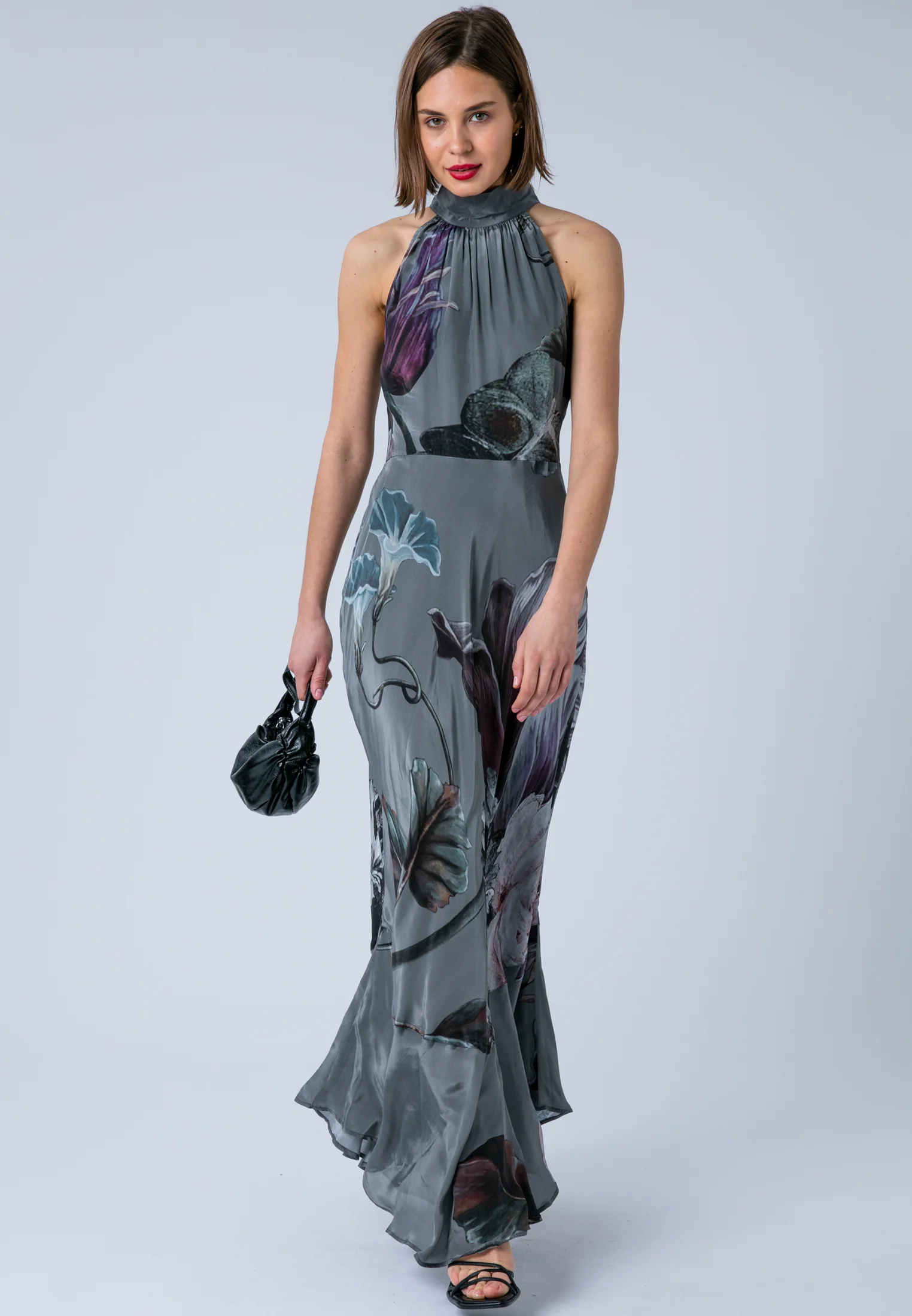 DENISE MAXI DRESS FLORAL TAUPE - Image 5