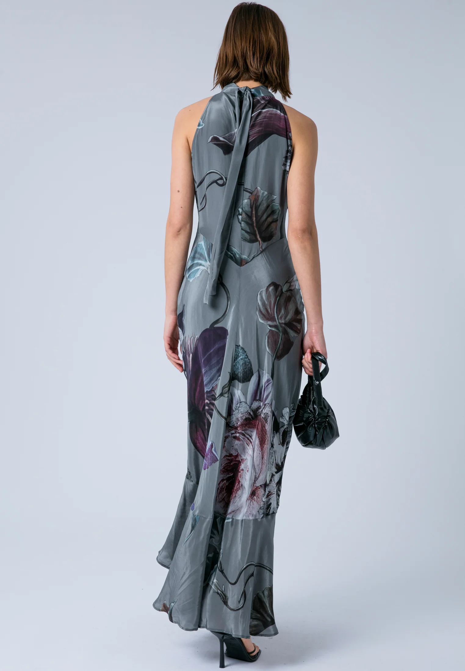 DENISE MAXI DRESS FLORAL TAUPE - Image 6