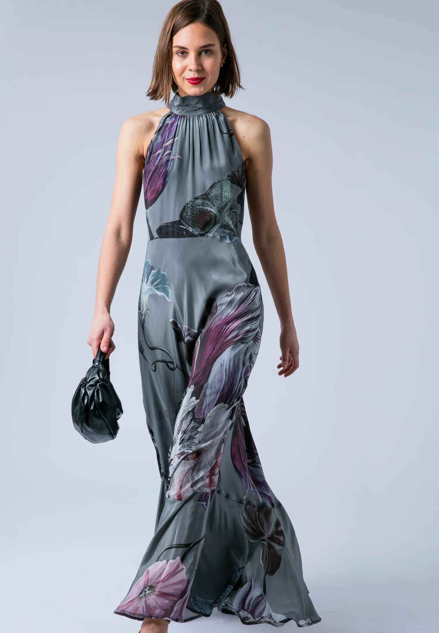 DENISE MAXI DRESS FLORAL TAUPE - Image 9