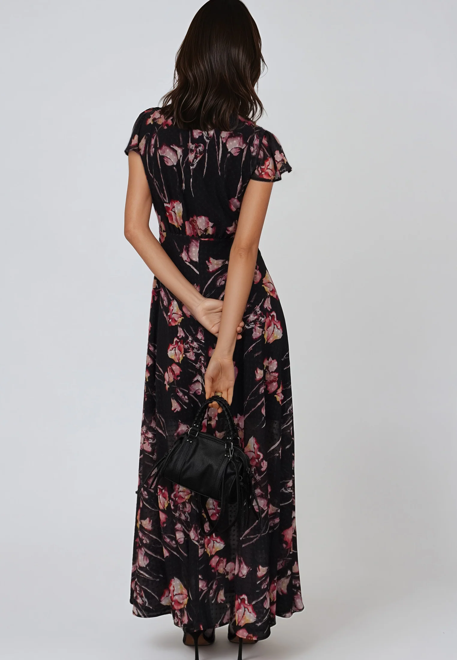 INDIUM MAXI DRESS TIMID DARK FLORAL - Image 5