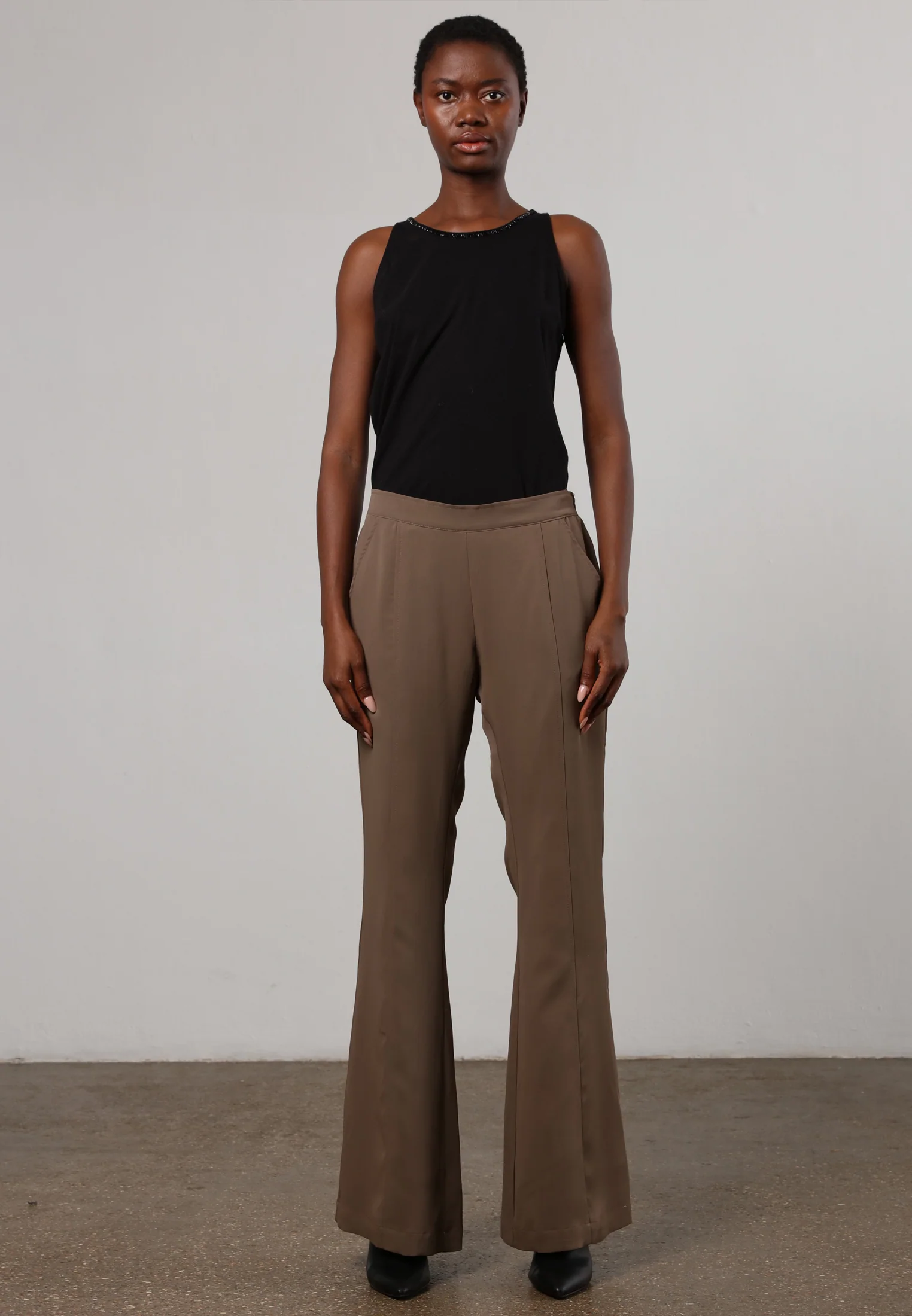 FLUX FLARE TROUSER CHESTNUT - Image 2