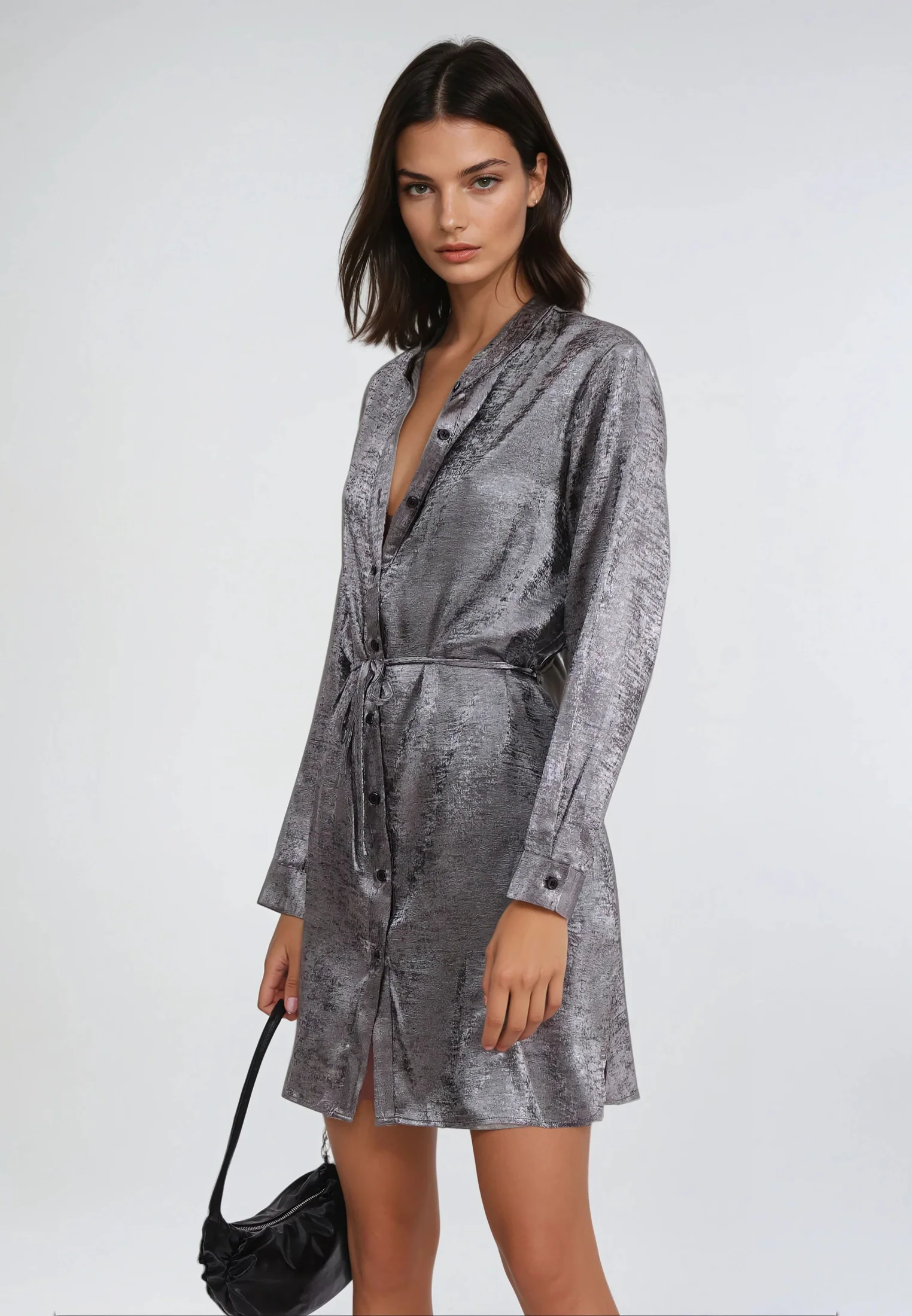 FOLD KAFTAN SILVER FOIL - Image 2