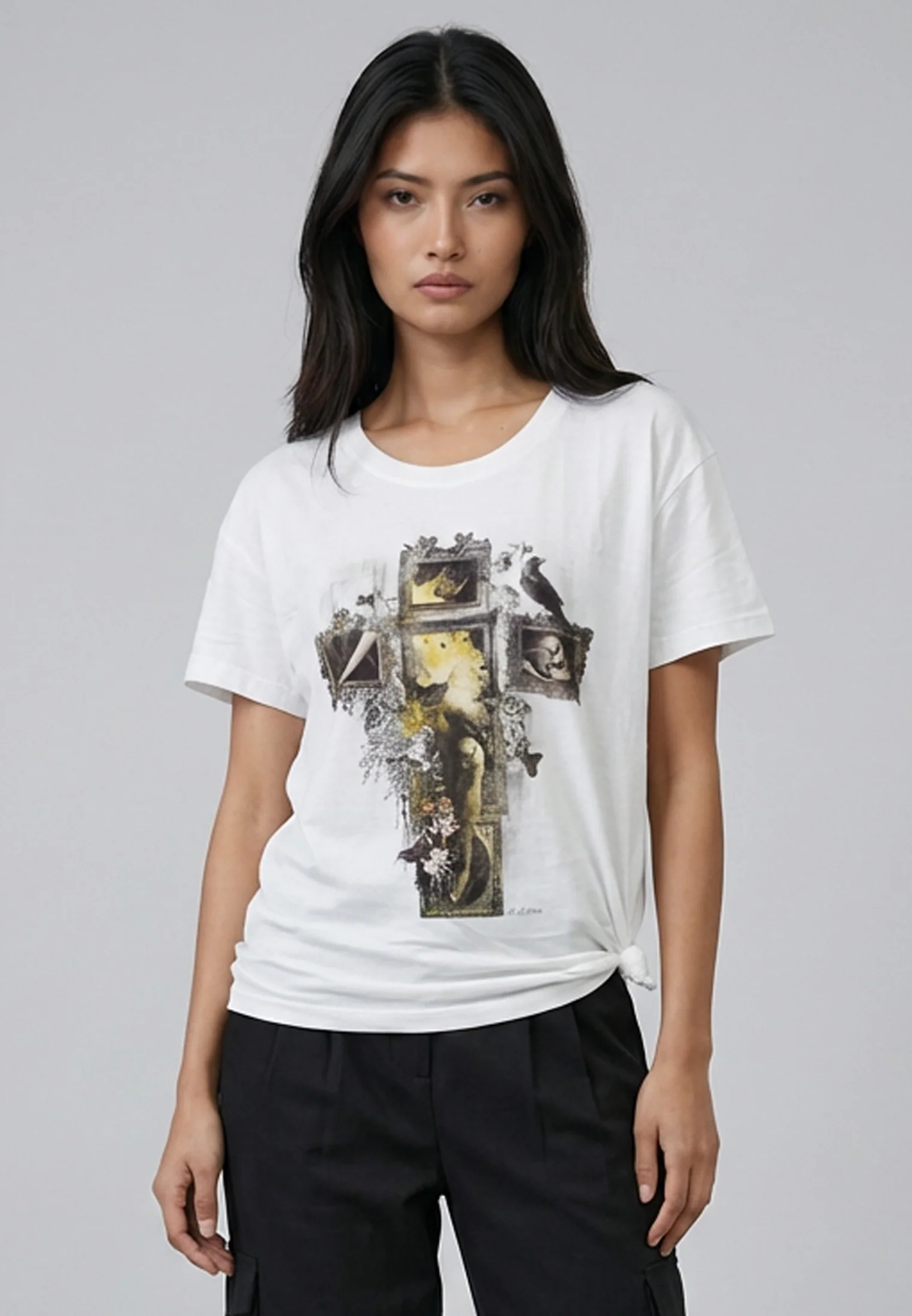 FRAME CROSS T-SHIRT WHITE
