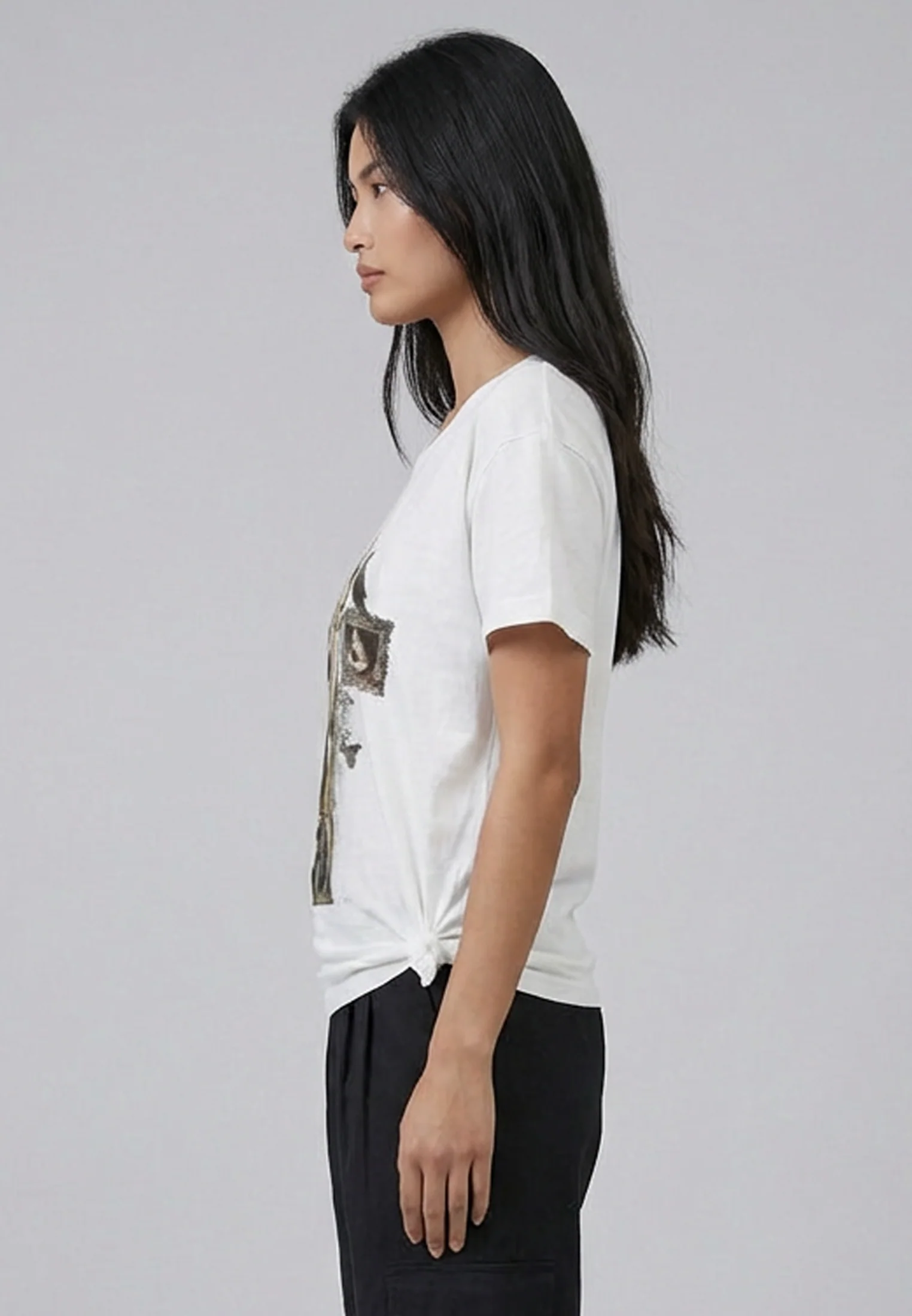 FRAME CROSS T-SHIRT WHITE - Image 5