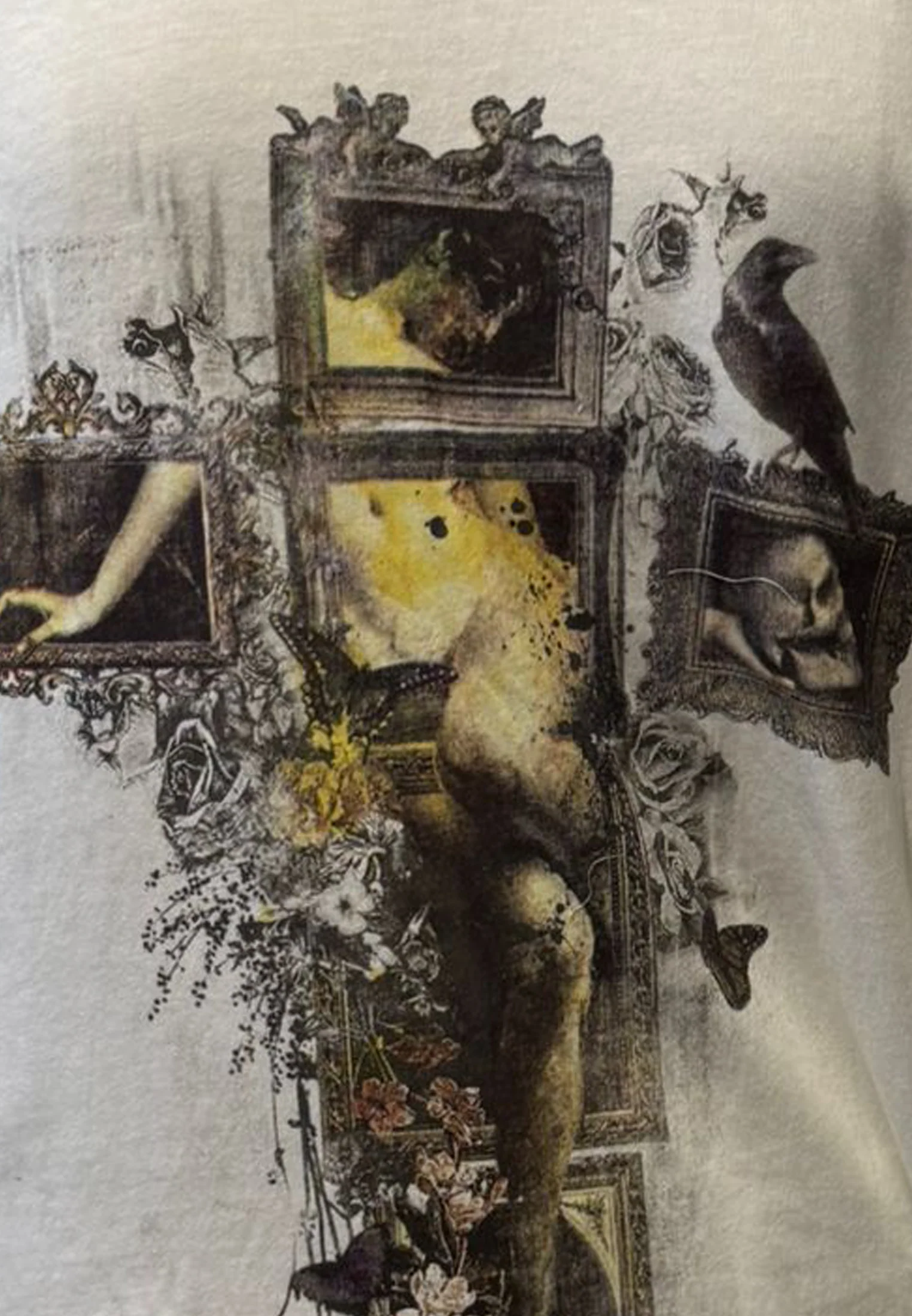 FRAME CROSS T-SHIRT WHITE - Image 6