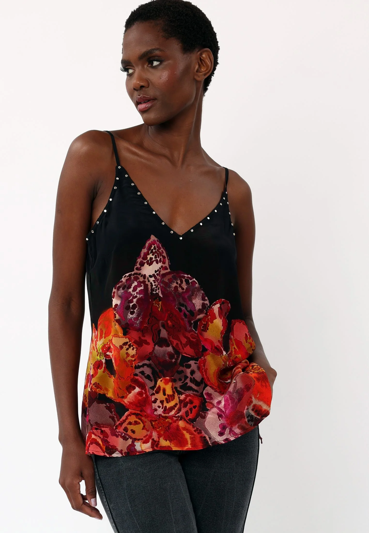 FRAME CAMI PERIPHERY BLACK - Image 4