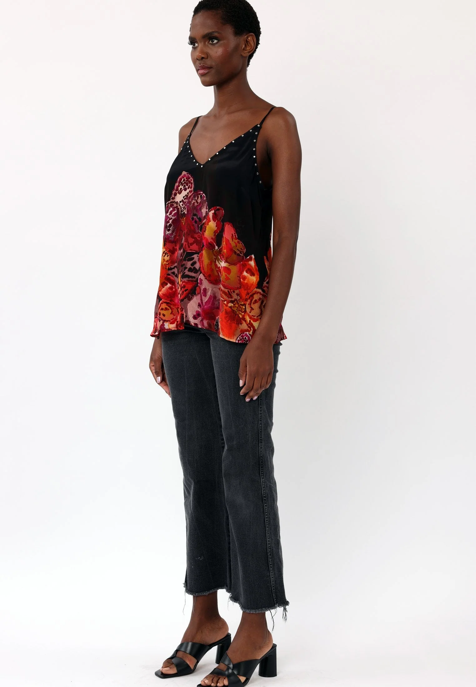 FRAME CAMI PERIPHERY BLACK - Image 7