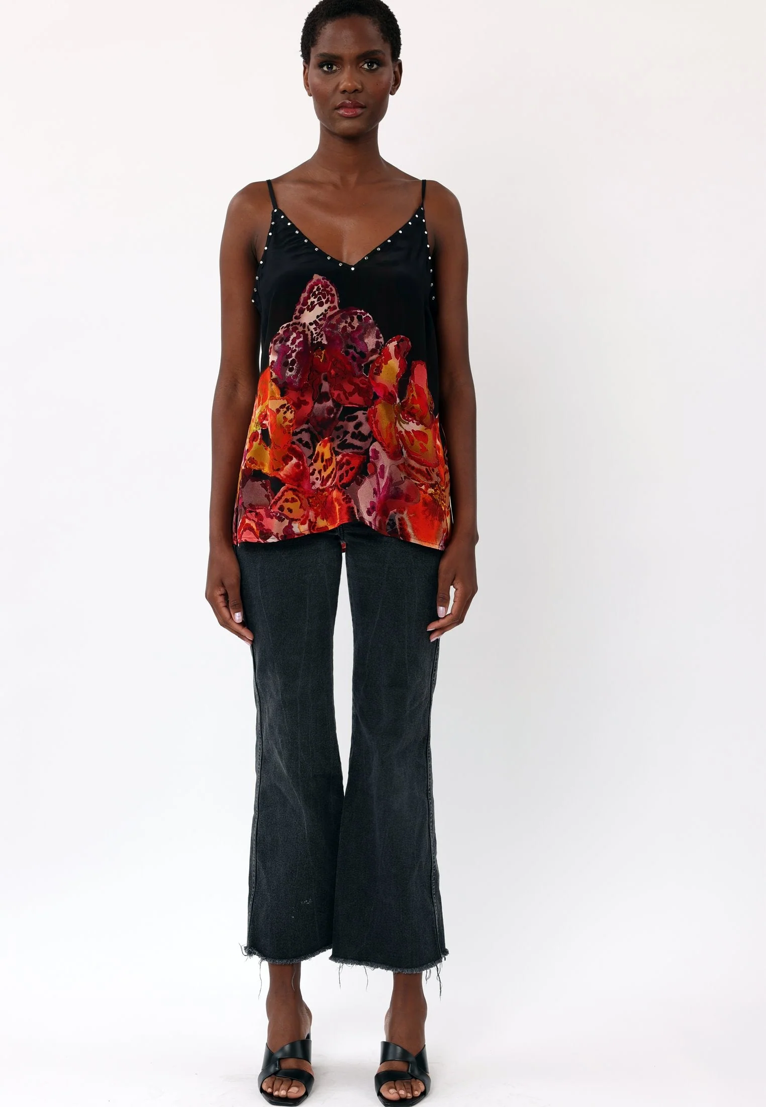 FRAME CAMI PERIPHERY BLACK - Image 8