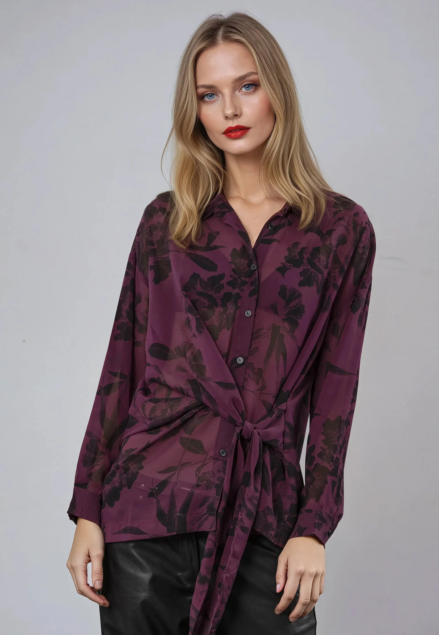 FREYA SHIRT ROSA MAUVE WINE - Image 2