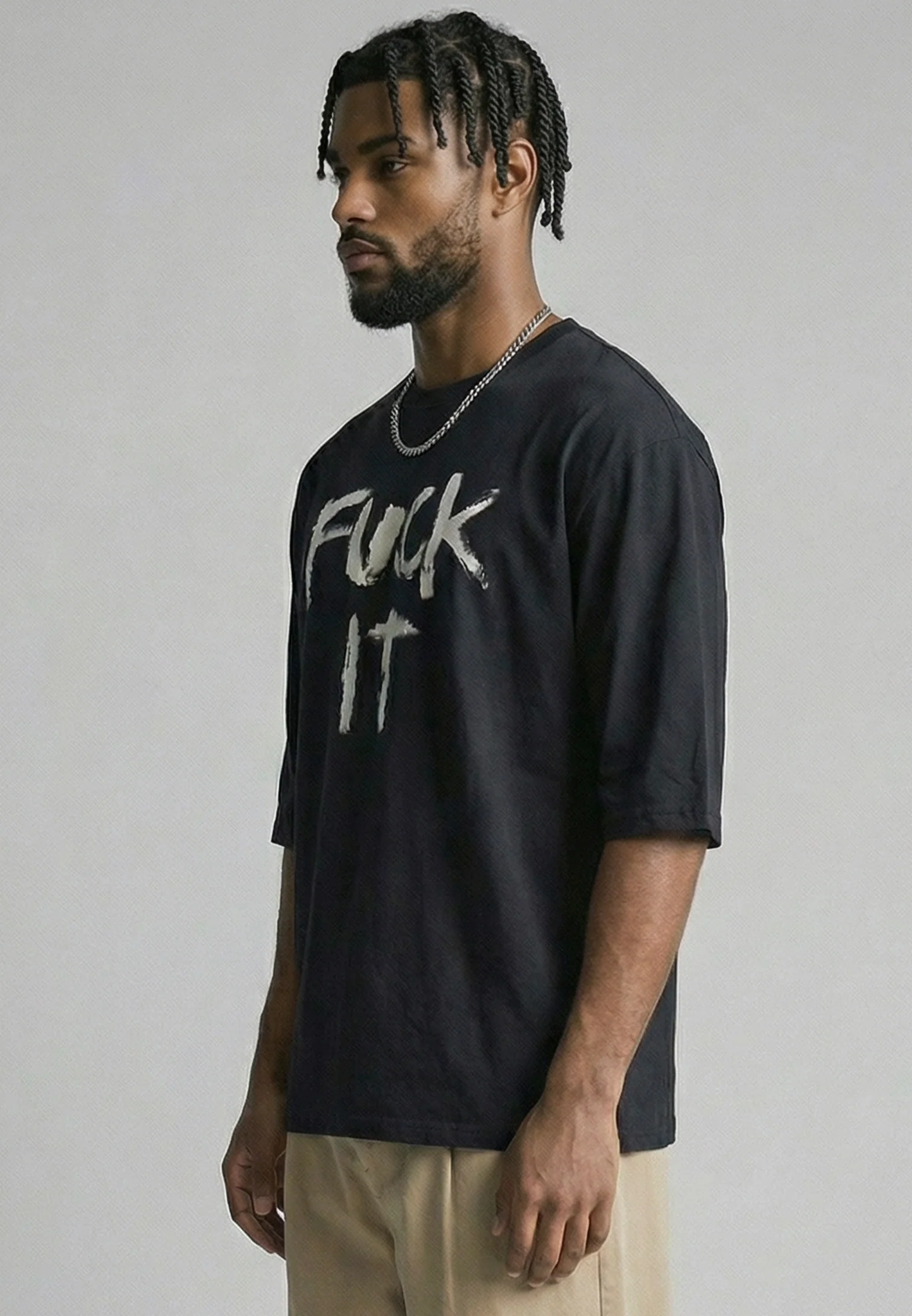 FUCK IT T-SHIRT BLACK - Image 4