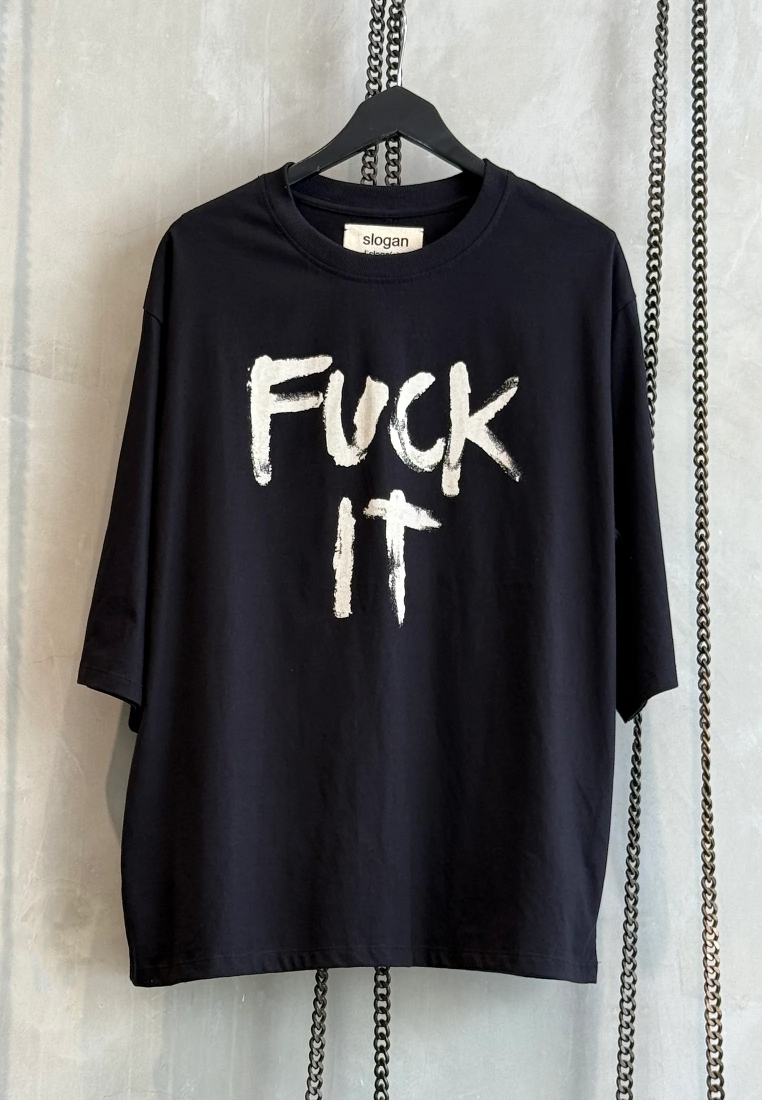 FUCK IT T-SHIRT BLACK - Image 9