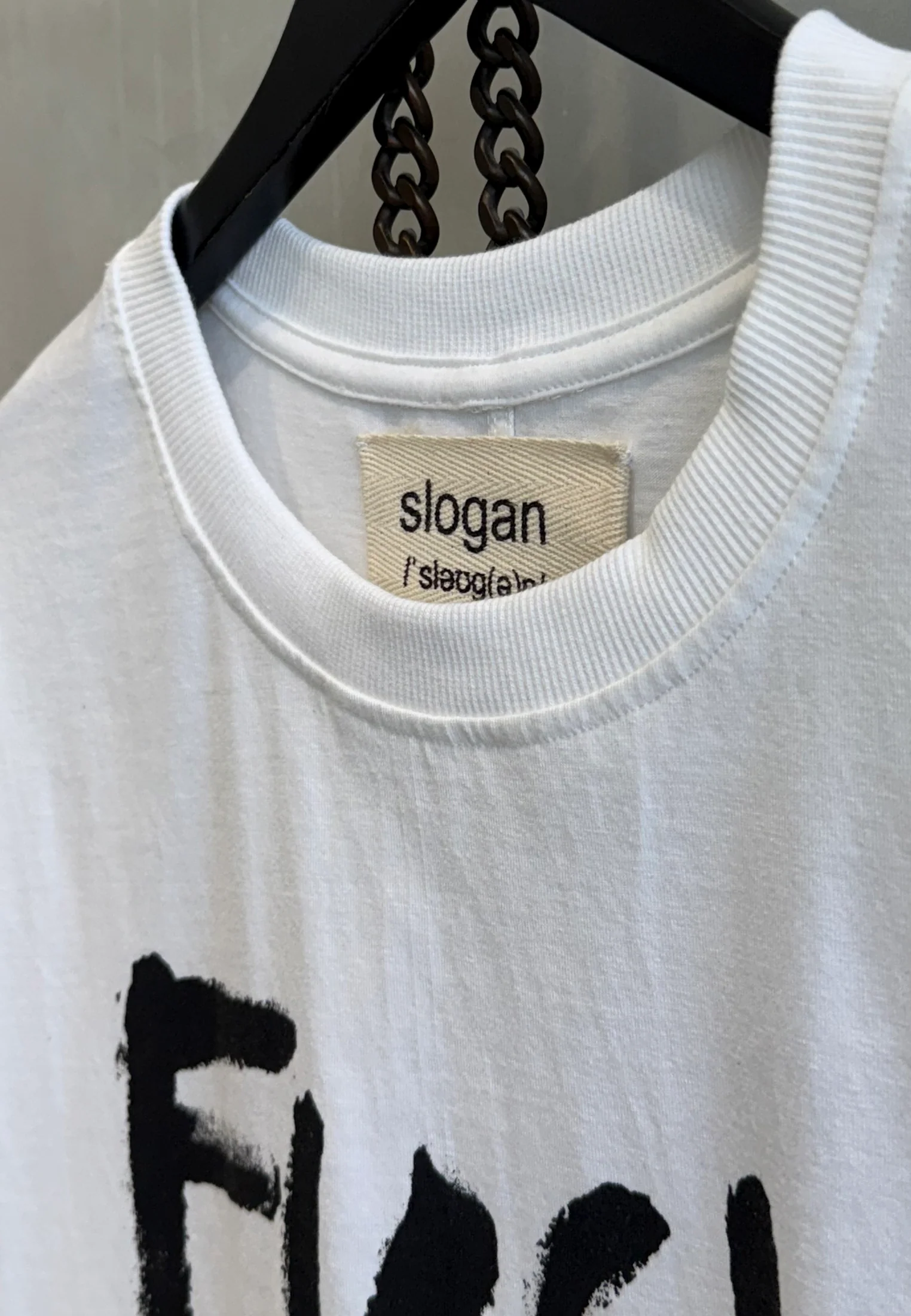 FUCK IT OVERSIZED T-SHIRT WHITE - Image 4