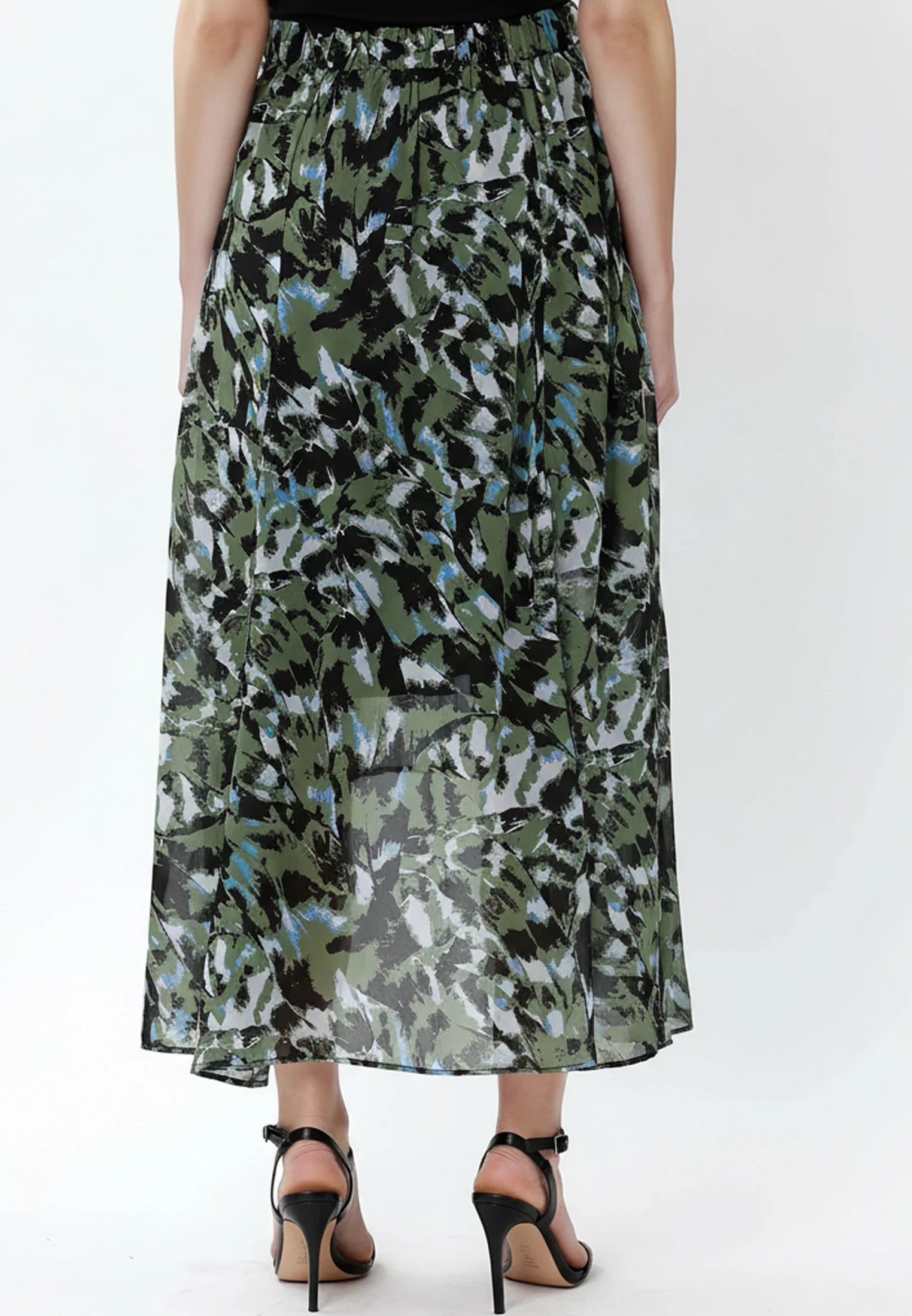 GALLANT SKIRT GREEN&BLACK PRINT - Image 7